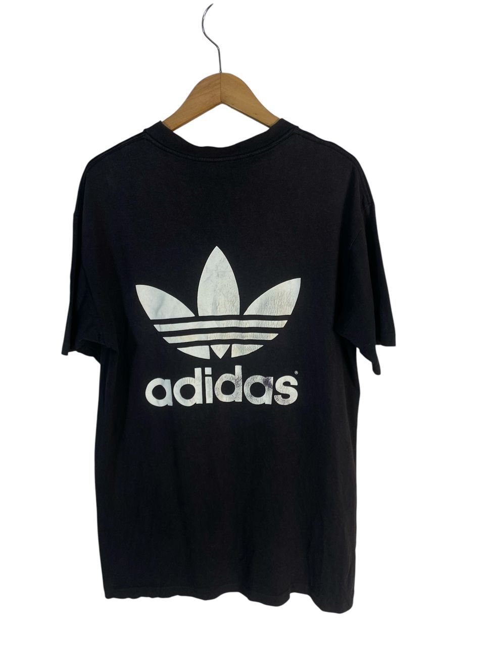 Vintage adidas mirror big logo tshirt