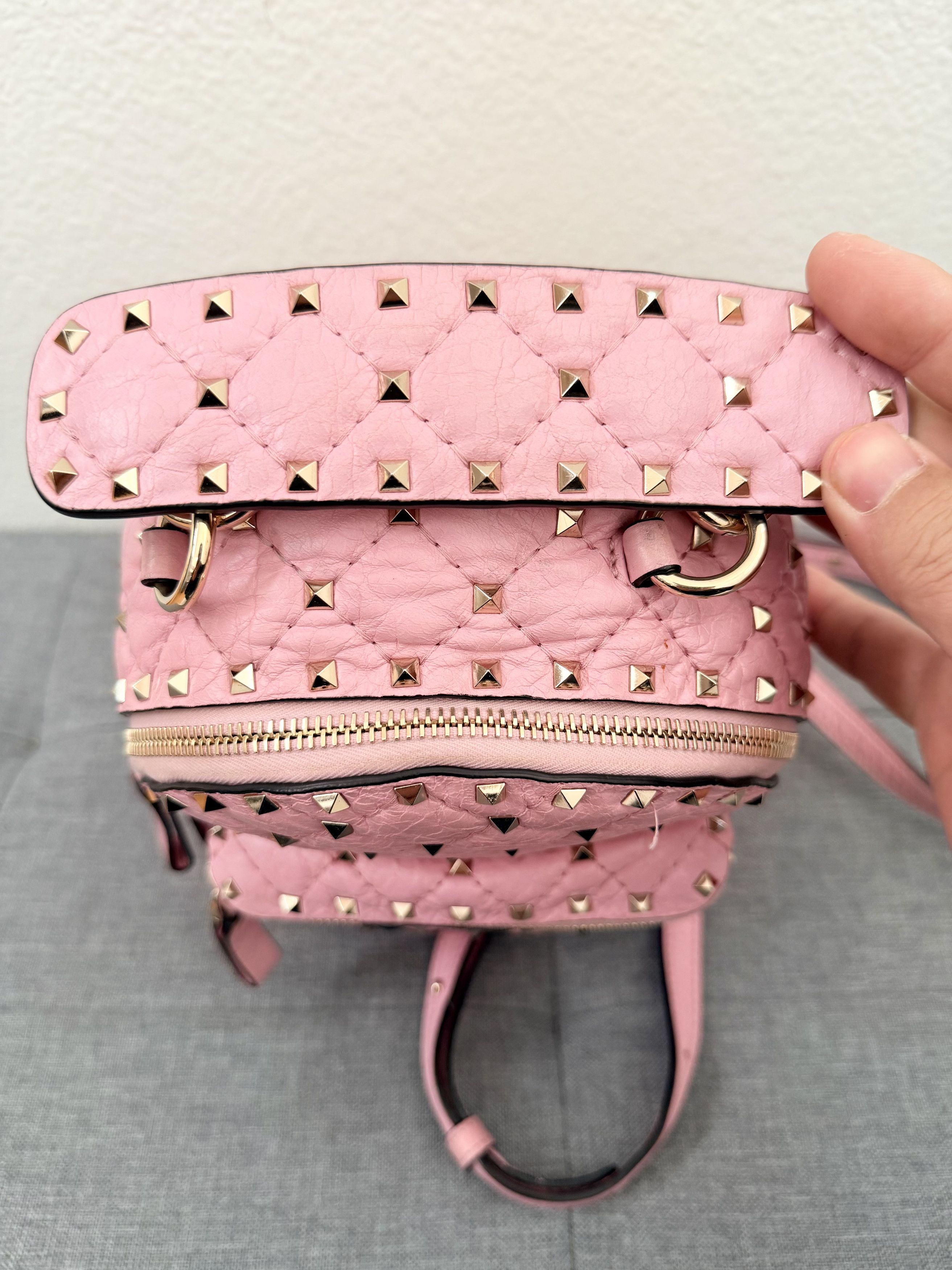 Other Authentic Valentino Rockstud Pink Mini Backpack Size ONE SIZE - 6 Thumbnail