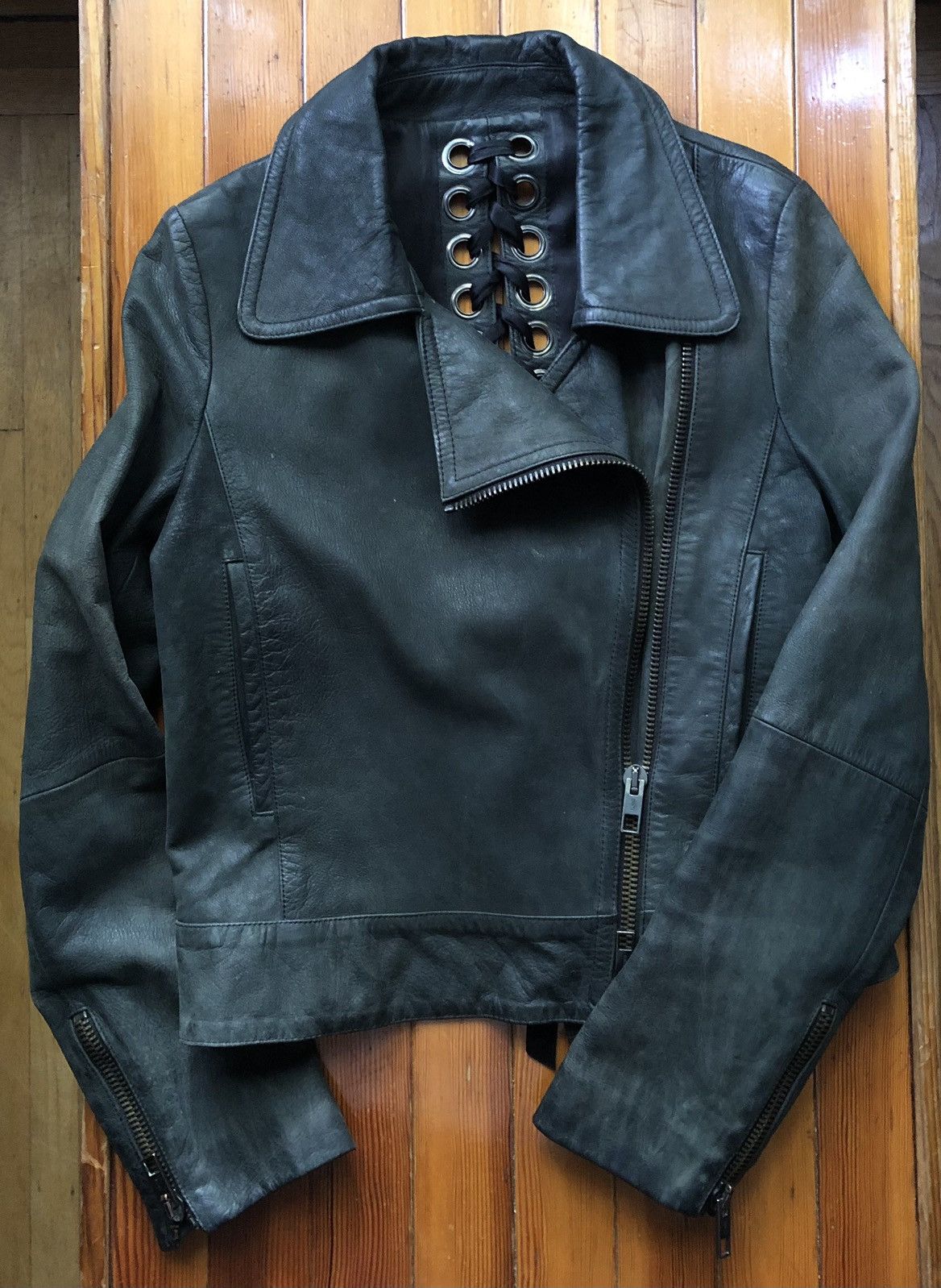Other Very Rare Heavy Duty Lace Up Motorcycle Jacket Size M / US 6-8 / IT 42-44 - 8 Thumbnail