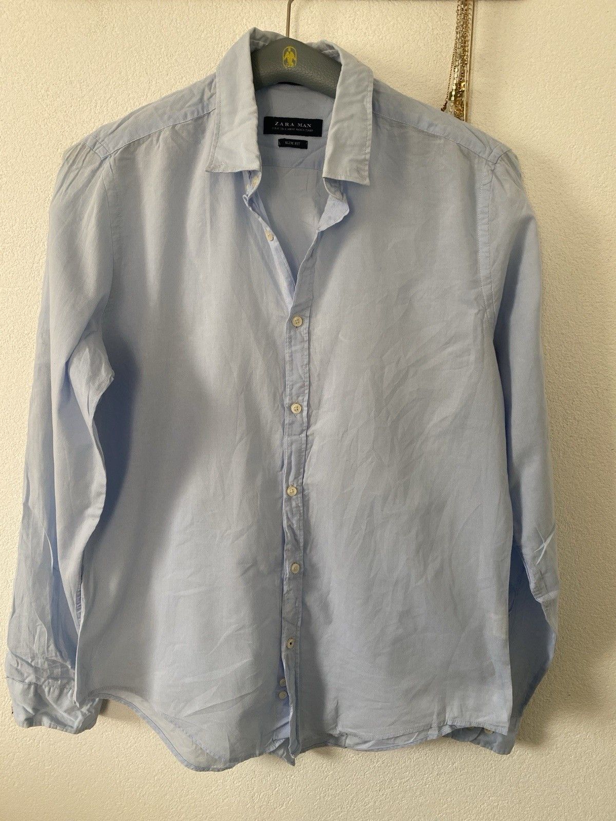 Other Zara Slim Fit Mens Shirt Blue Size M AD25 Size US M / EU 48-50 / 2 - 1 Thumbnail