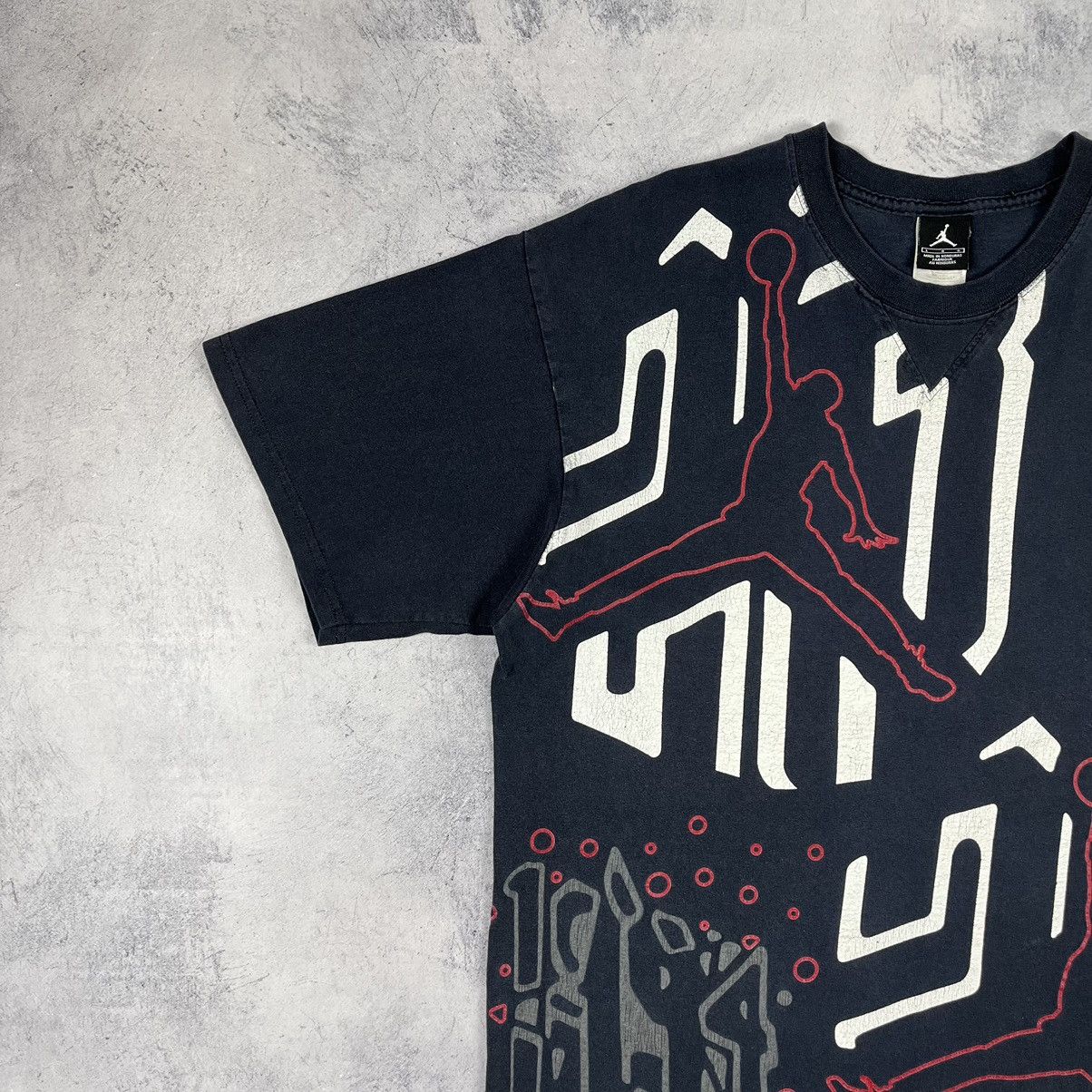Jordan Brand Vintage Jordan All Over Print reflective rare tee 90’s Size US L / EU 52-54 / 3 - 5 Thumbnail