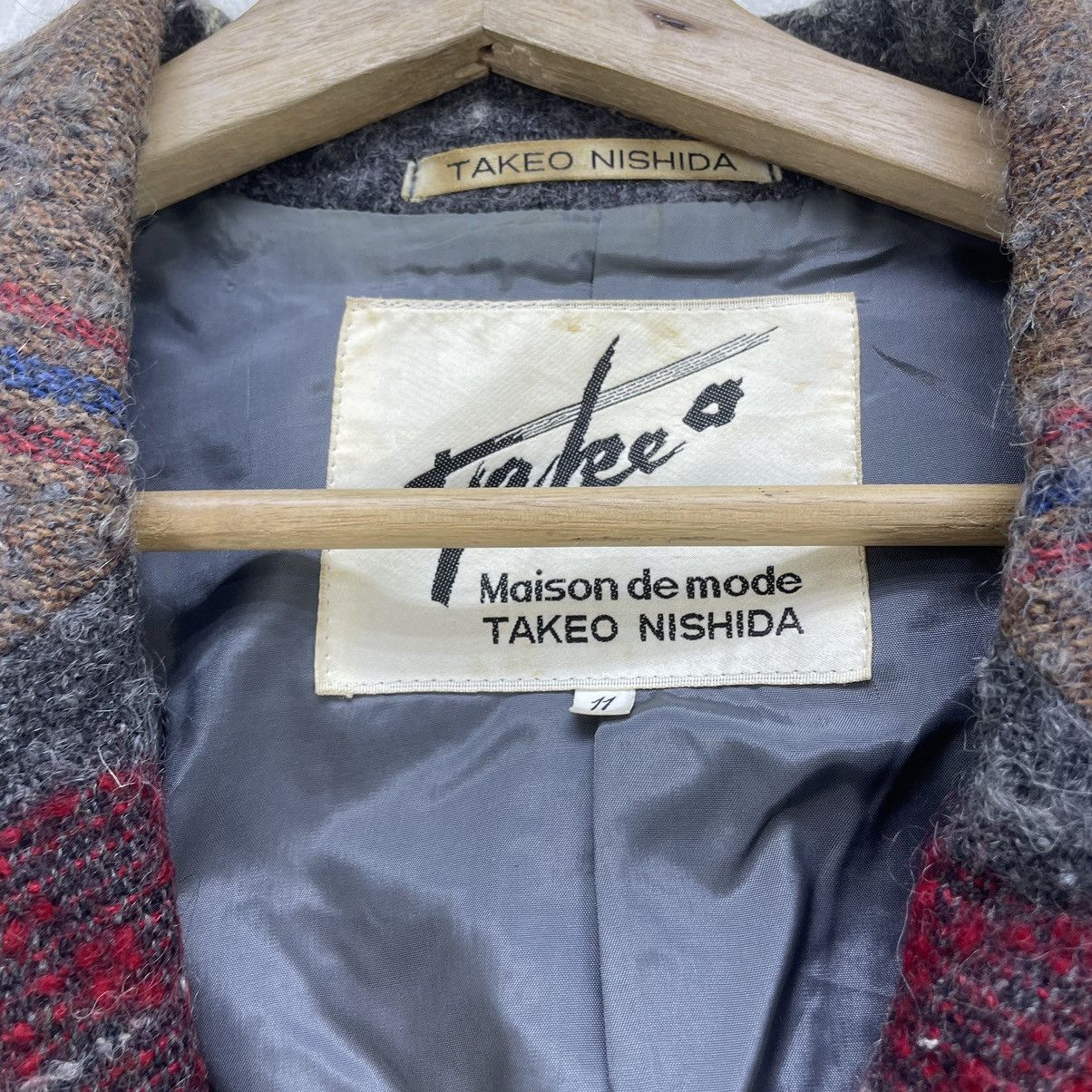 Vintage Individual Designer From Japan Takeo Nishida Wool Jacket Size M / US 6-8 / IT 42-44 - 5 Thumbnail