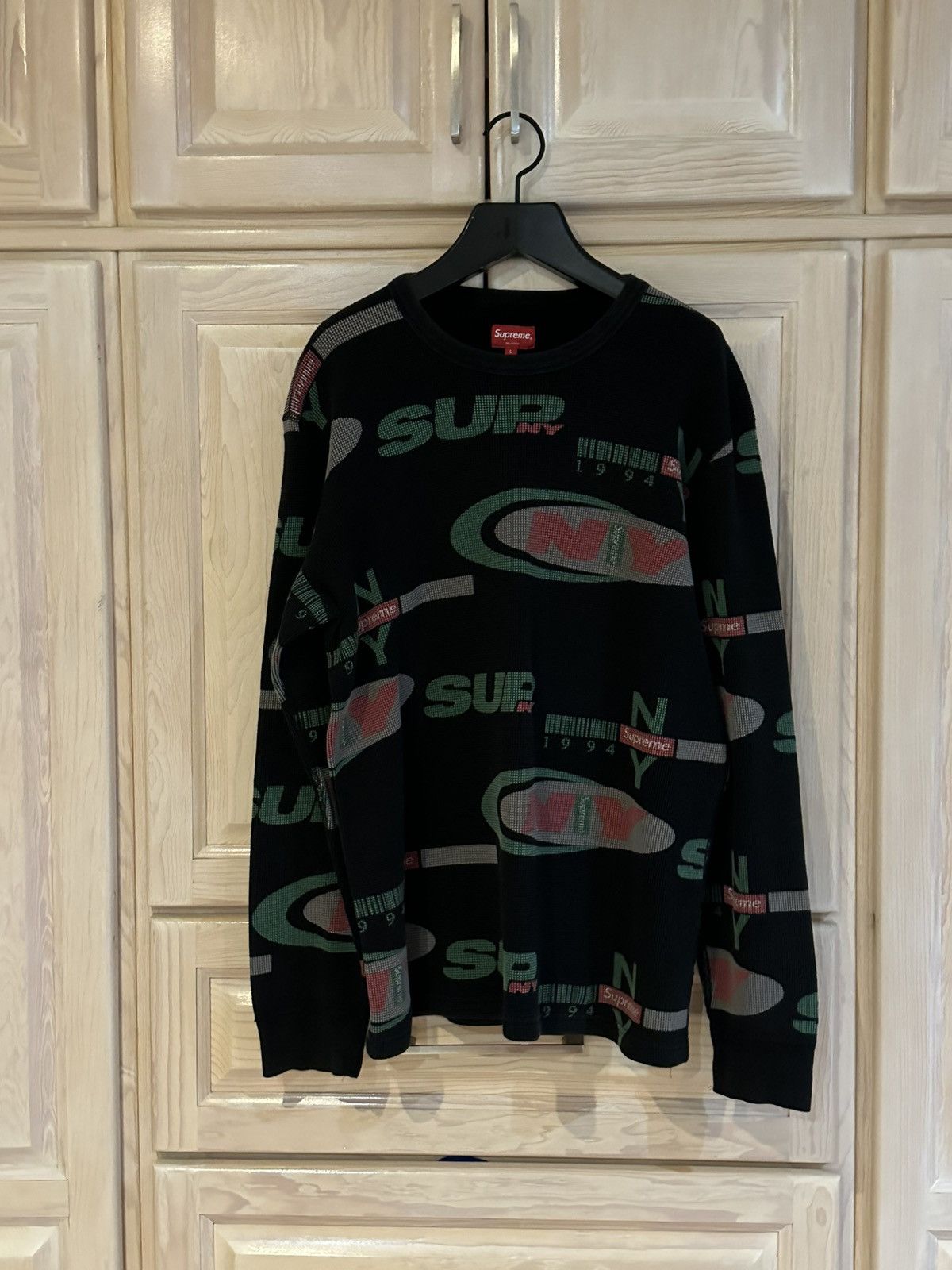 Vintage Supreme waffle thermal longsleeve t shirt - www 