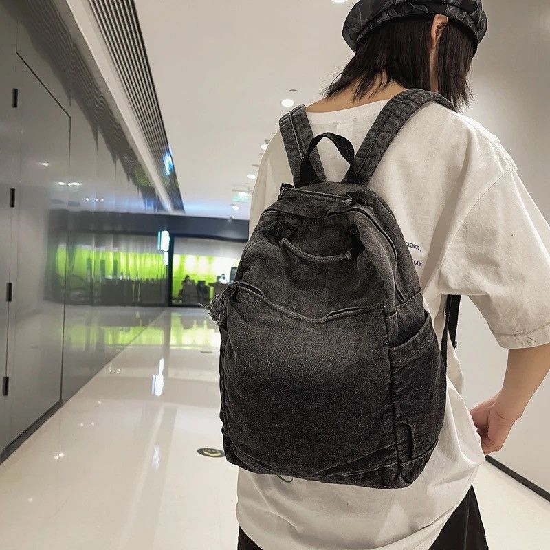 Japanese Brand Denim Backpack Size ONE SIZE - 2 Thumbnail
