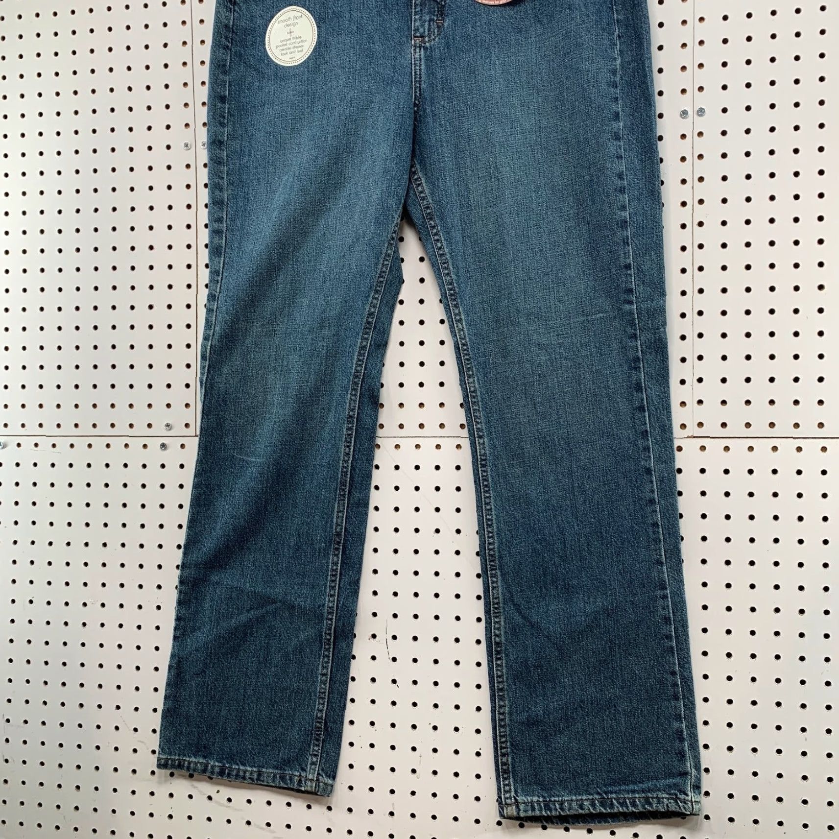Lee Lee Riveted Jeans Womens Size 16 Mid Rise Straight Leg 5 Pocket Denim 36x32 Blue 100% Cotton Jeans 90s Theme - Womens Size 38" / US 16 / IT 52 - 3 Thumbnail