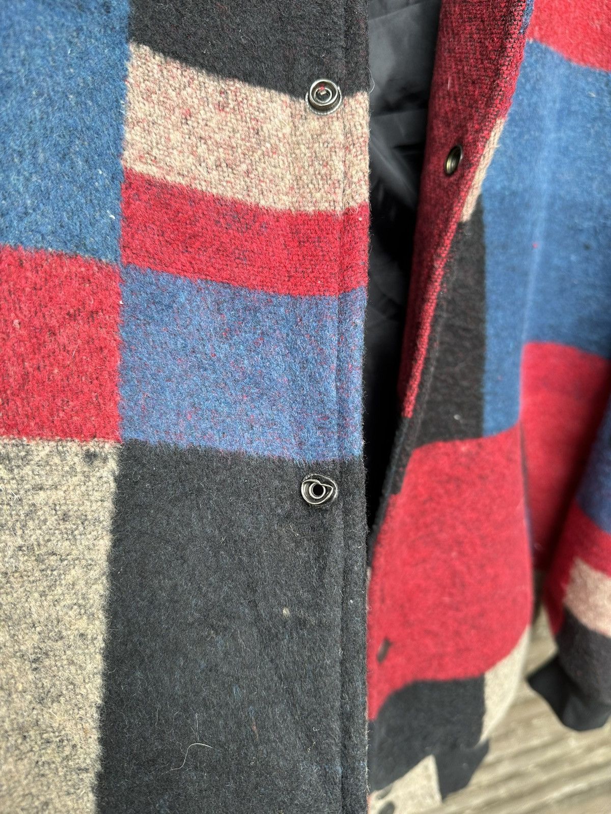 Japanese Brand 👹Japanese Brand Multicolour Patch Wool Bomber Jacket Size US M / EU 48-50 / 2 - 14 Thumbnail