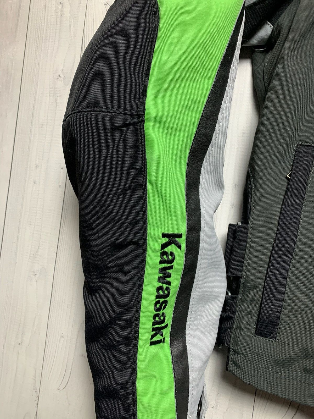 Vintage Vintage Kawasaki Moto jacket size logo green line Size US S / EU 44-46 / 1 - 6 Thumbnail