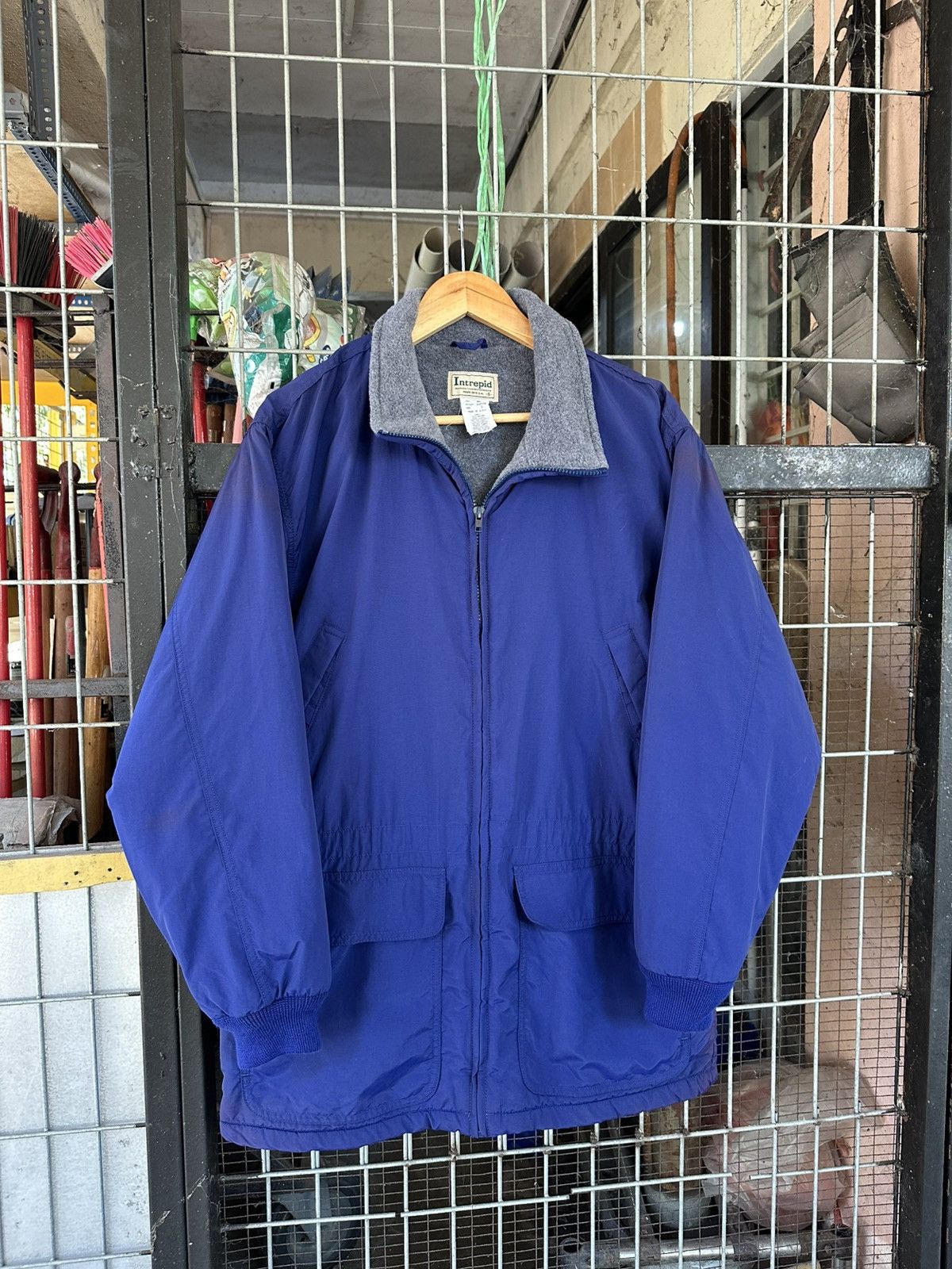 L.L. Bean 👹Vintage LL.Bean Fleece Lined Utility Jacket Size US XL / EU 56 / 4 - 4 Thumbnail