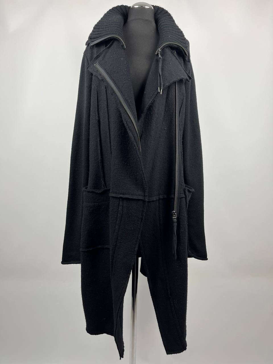 Rundholz Rundholz Black Label 100% Wool Long Zip Coat Jacket Women's Size M / US 6-8 / IT 42-44 - 1 Thumbnail