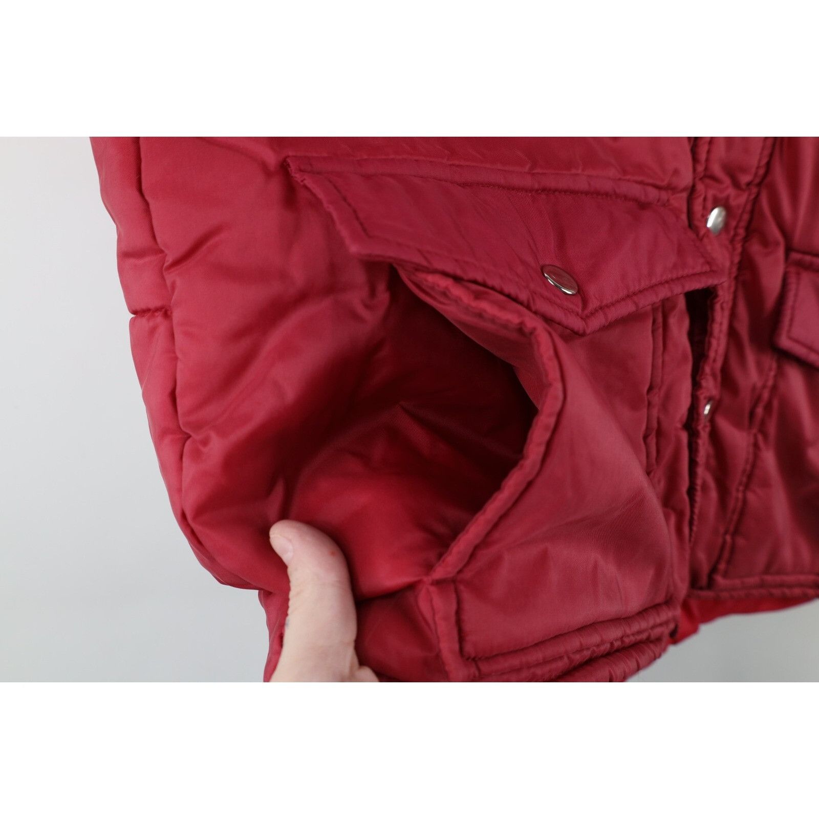 Dickies × Vintage Vintage 80s 90s Dickies Faded Full Zip Puffer Vest Jacket Size US L / EU 52-54 / 3 - 6 Thumbnail