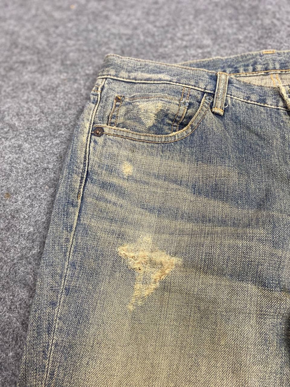 Japanese Brand blue way japanese brand distressed denim nice design Size US 34 / EU 50 - 12 Thumbnail