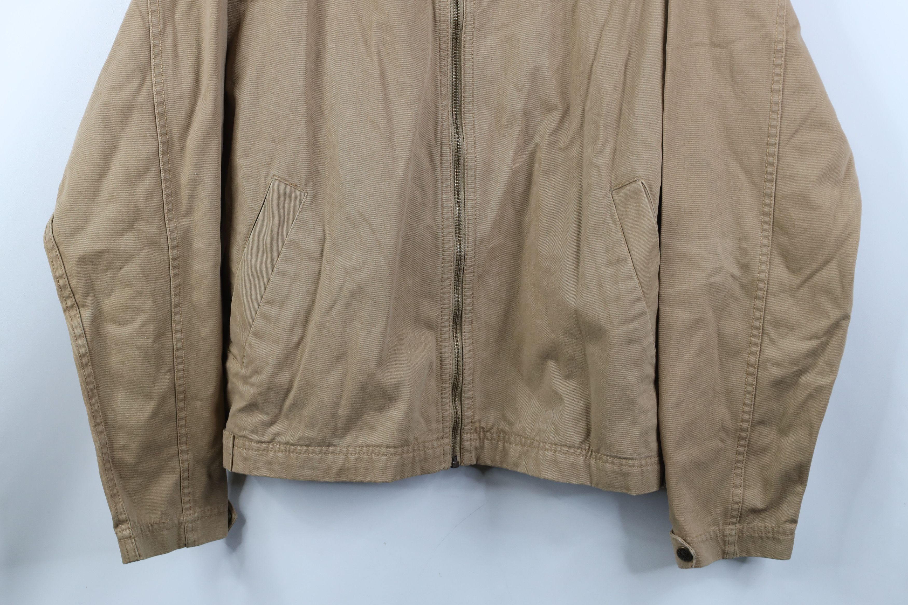 Vintage Vintage 90s Streetwear Pigment Dye Twill Bomber Jacket Brown Size US L / EU 52-54 / 3 - 3 Thumbnail