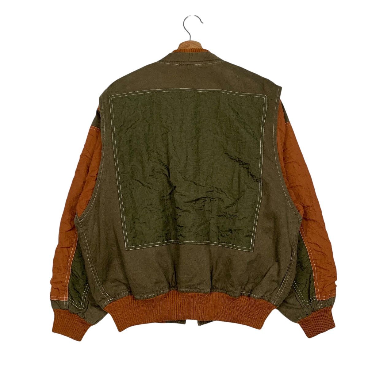 Japanese Brand Japanese Brand Zig Zag Color Block Bomber Jacket Size US M / EU 48-50 / 2 - 7 Thumbnail
