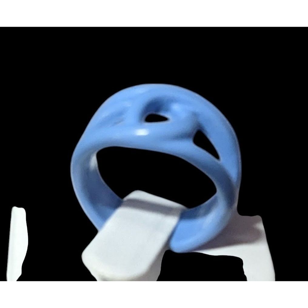 Other Abstract Metal Blue Enamel Coated Fashion Ring Size 8 Size ONE SIZE - 9 Thumbnail
