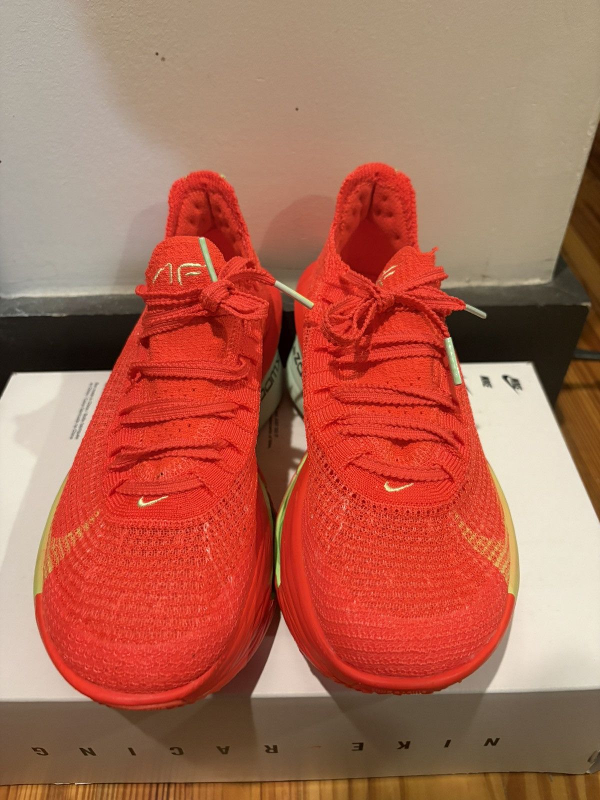 Nike Nike Air Zoom Alphafly NEXT% 3 'Bright Crimson Lime Blast' Size US 6.5 / IT 36.5 - 2 Thumbnail