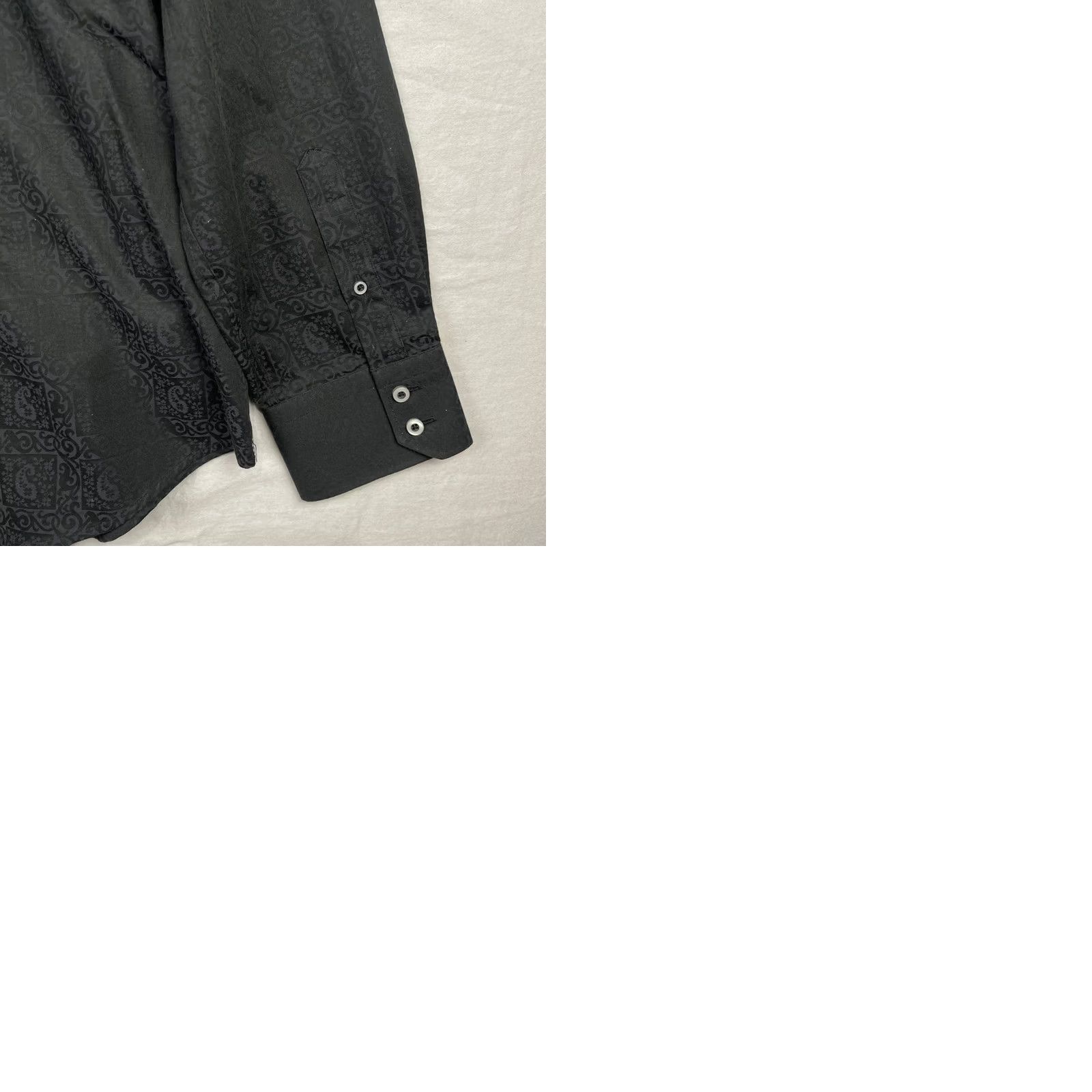 Robert Graham Robert Graham Shirt Mens XL Tall Black Paisley Long Sleeve Button-Up Size US XL / EU 56 / 4 - 10 Thumbnail