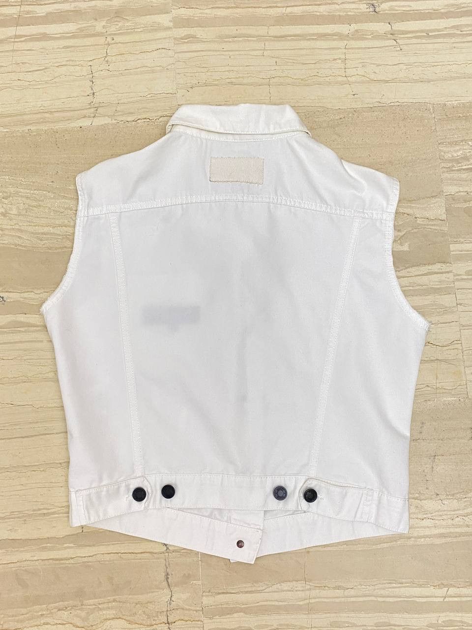 Gucci Gucci x Tom Ford Denim White Casual Jacket Vest Vintage Y2K Size L / US 10 / IT 46 - 5 Thumbnail