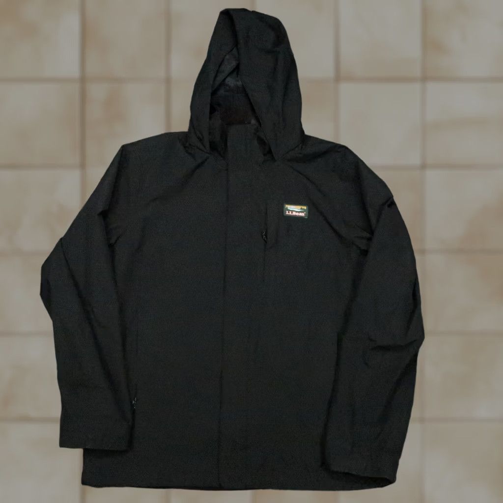 Vintage VINTAGE LL Bean Jacket Mens Large Black 3 In 1 Full Zip Hooded Hiking Outdoor Shell Size US L / EU 52-54 / 3 - 1 Thumbnail