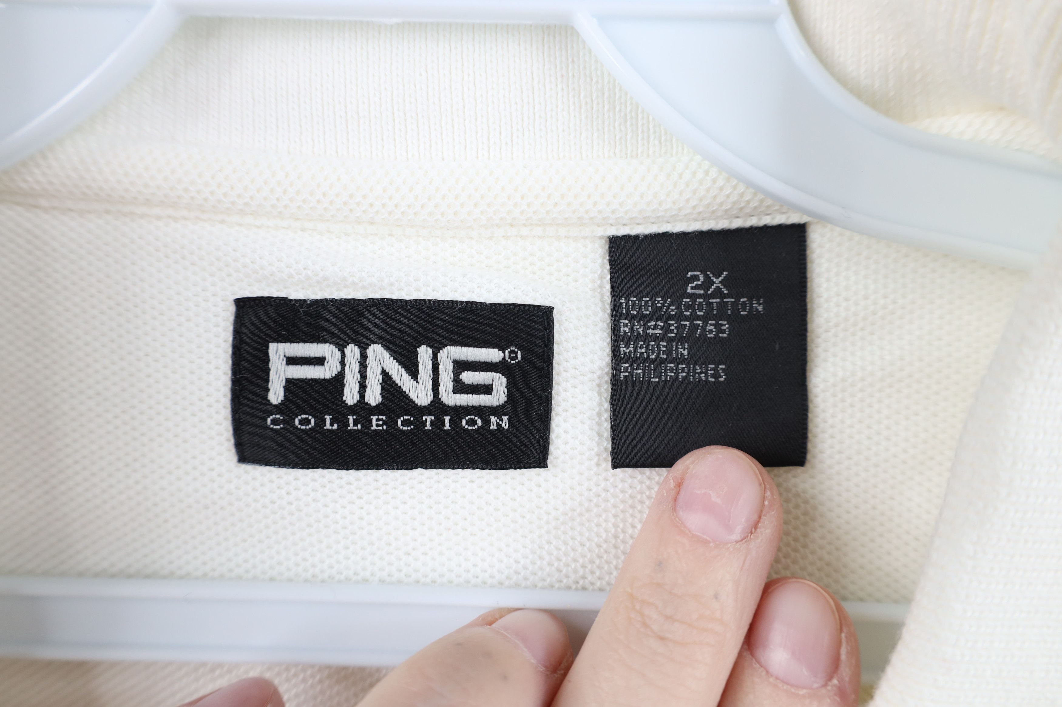 PING Deadstock Vintage 90s Ping Golf Rolls Royce Golf Polo Shirt Size US XXL / EU 58 / 5 - 11 Thumbnail