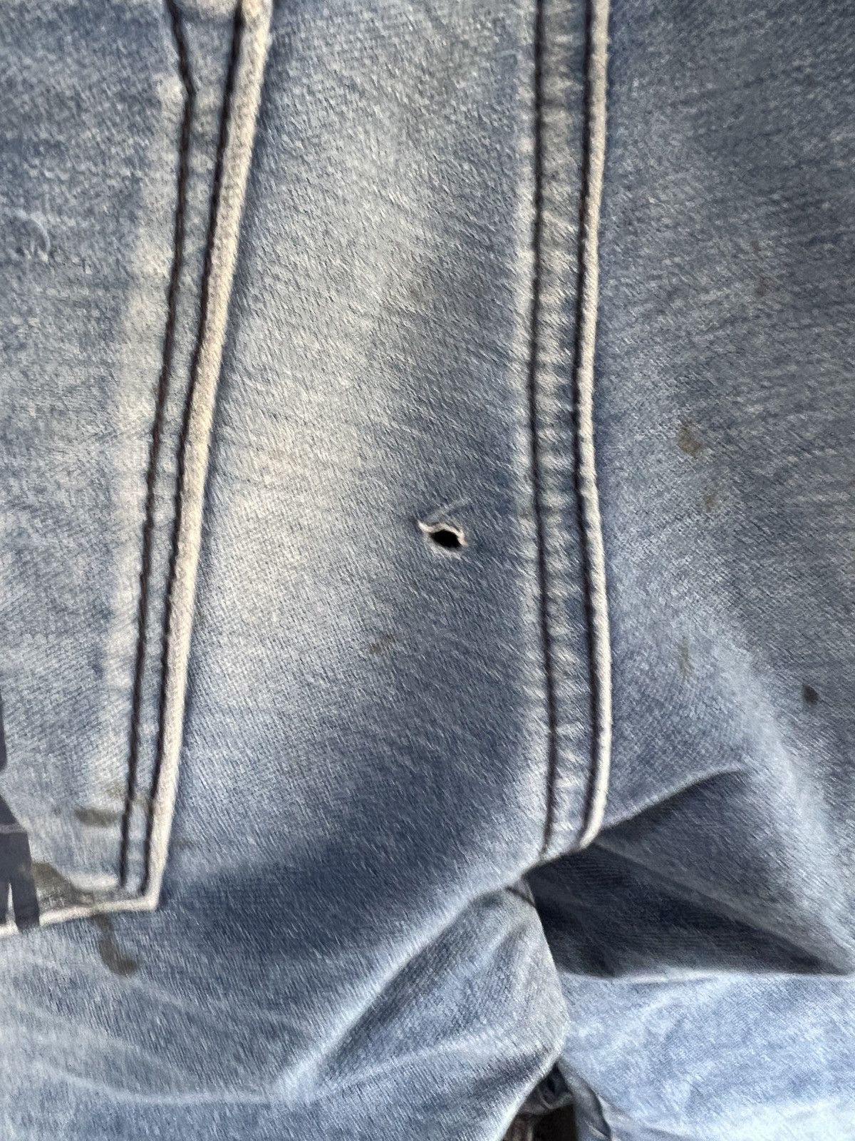 Japanese Brand 🔥Iz Frontier Distressed Denim Size US 34 / EU 50 - 16 Thumbnail