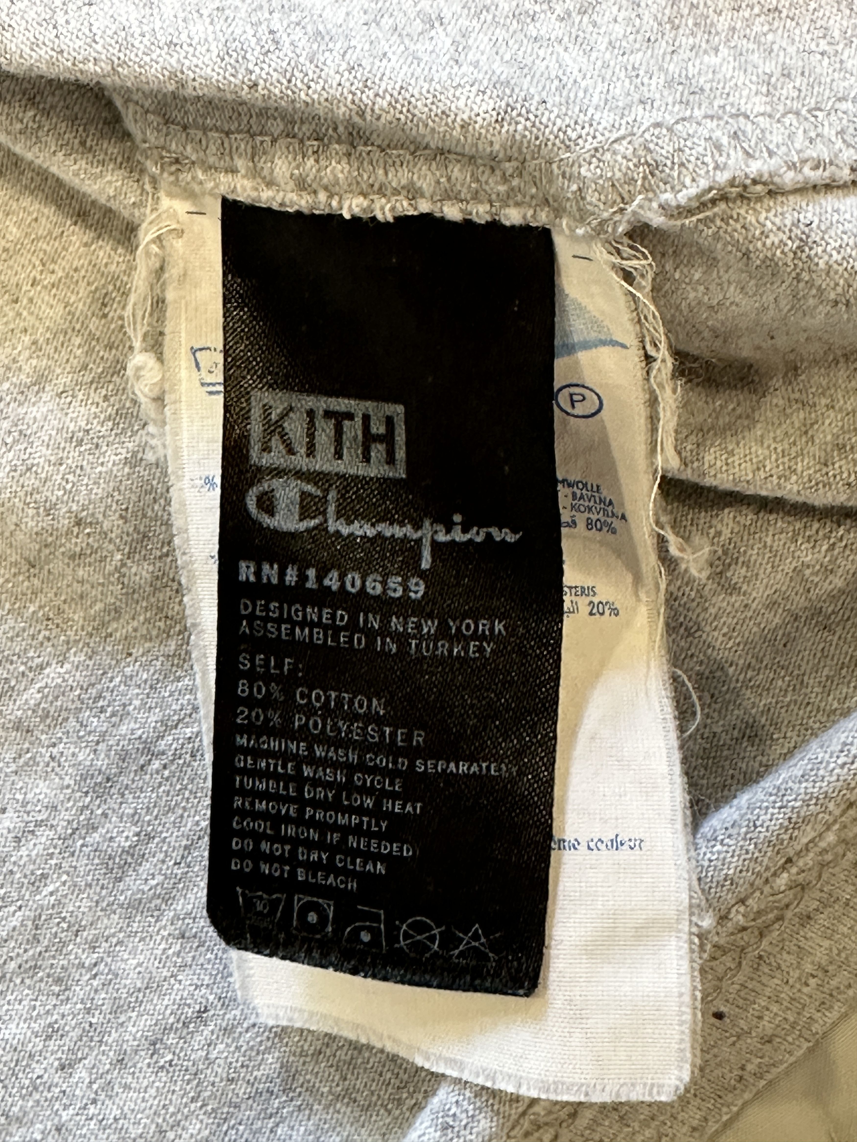Champion × Kith Kith x Champion Script Logo Tee (Grey, Size S) Size US S / EU 44-46 / 1 - 6 Thumbnail