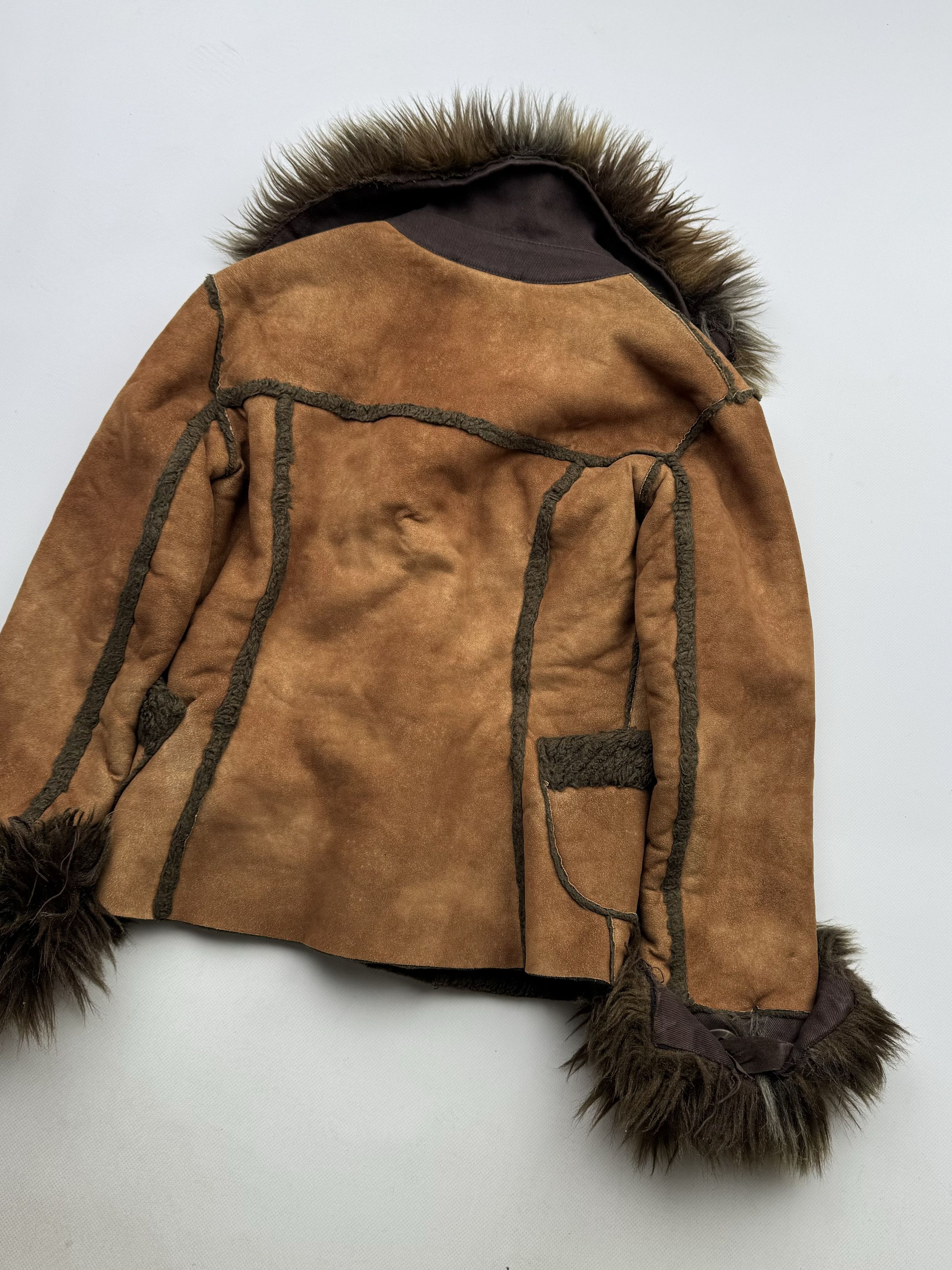 Vintage Vintage Faux Sheepskin Coat With Faux Fur Details B49(V266E2 Size M / US 6-8 / IT 42-44 - 10 Thumbnail