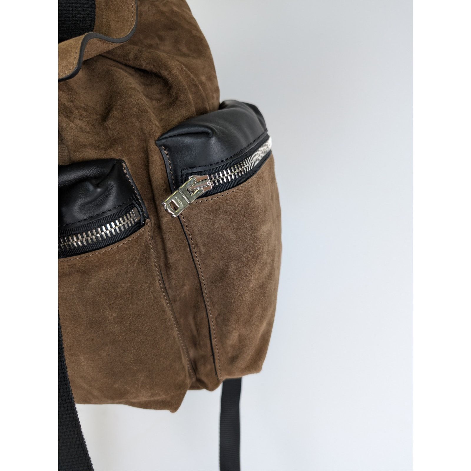 Amiri o1rshd1 Size: OS / Suede Rucksack Backpack in Tobacco Size ONE SIZE - 3 Thumbnail