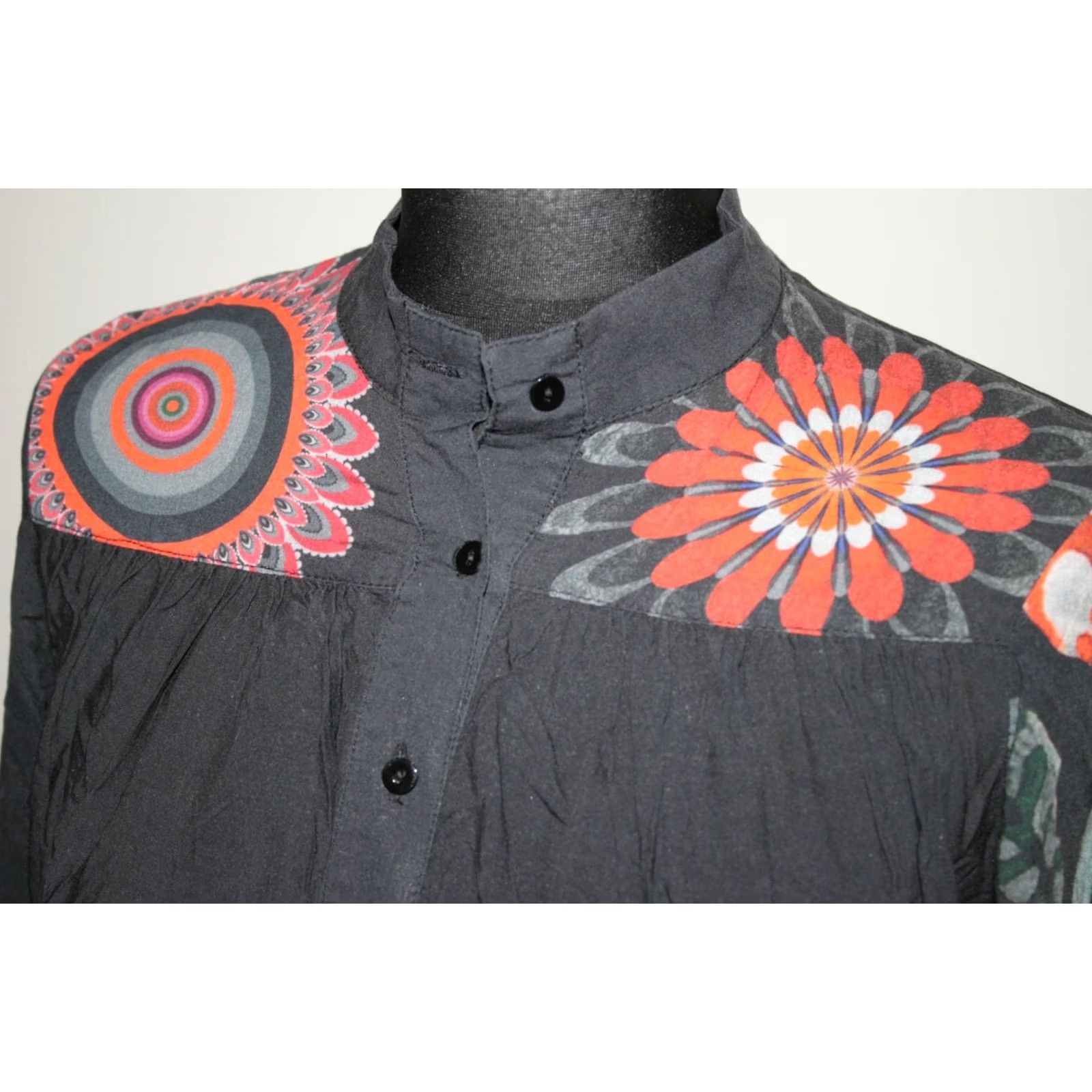 Desigual Desigual Black Blouse Shirt Womens M Size M / US 6-8 / IT 42-44 - 2 Thumbnail