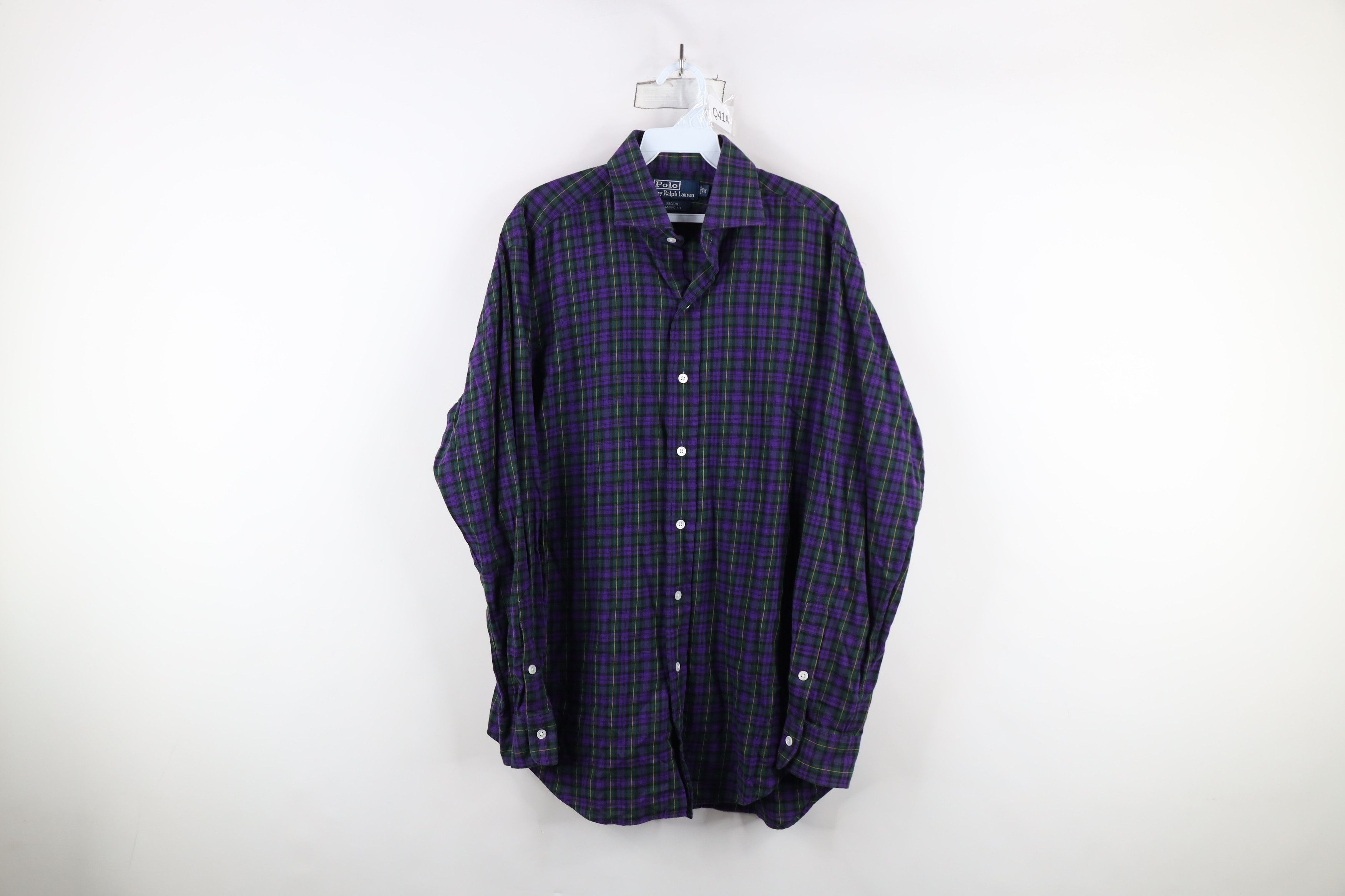 Ralph Lauren × Vintage Vintage 90s Ralph Lauren Flannel Collared Button Shirt Plaid Size US M / EU 48-50 / 2 - 1 Thumbnail