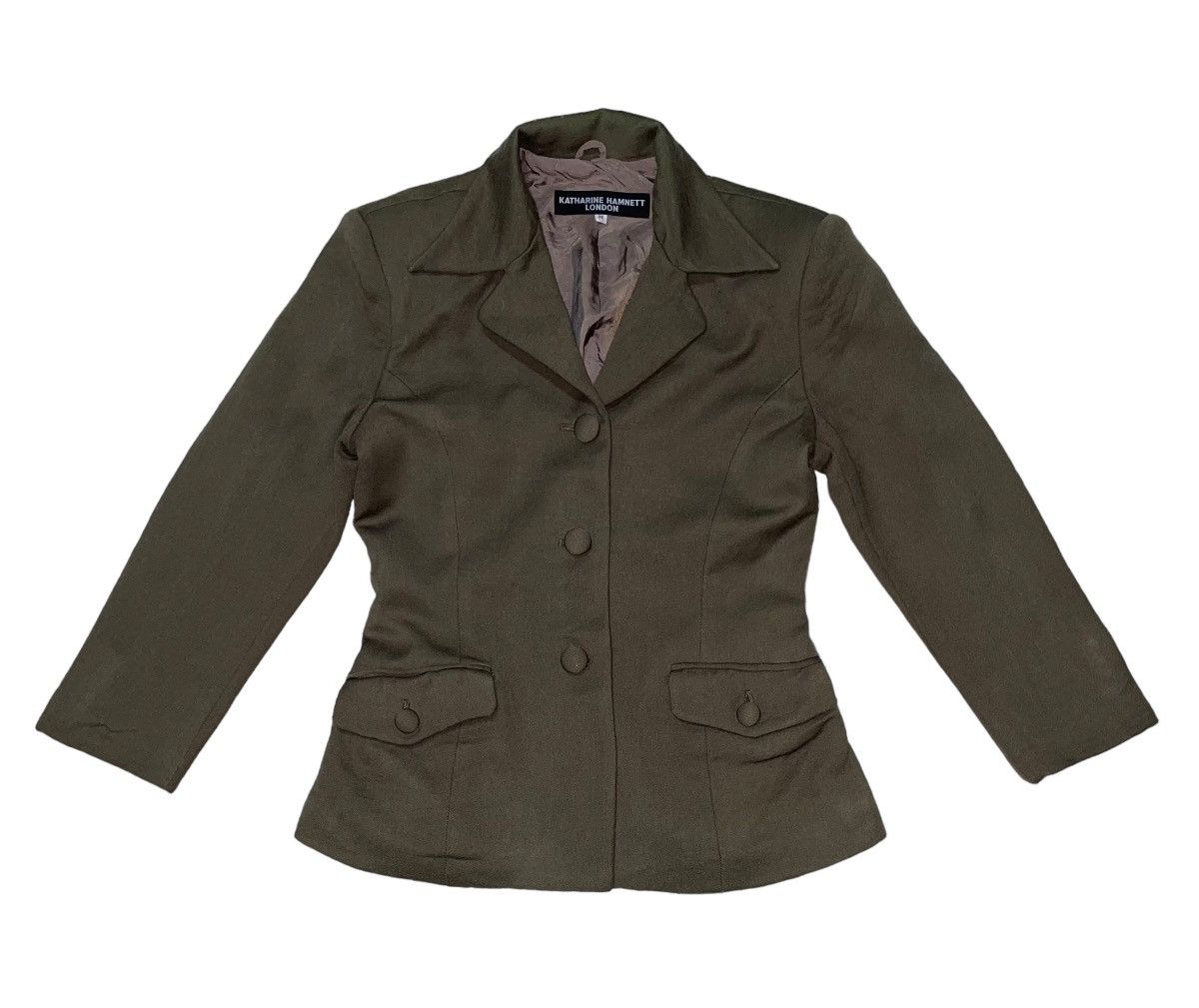 Katharine Hamnett London Vintage Katharine Hamnett London Khaki Jacket Size M / US 6-8 / IT 42-44 - 1 Thumbnail