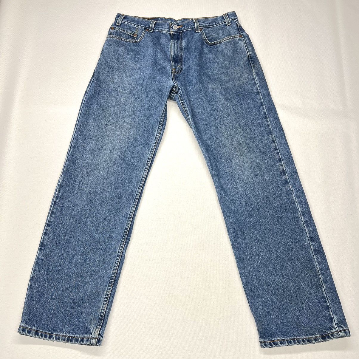 Levi's × Vintage VTG Levis 505 Jeans Blue Regular Fit Straight Denim Faded Size US 36 / EU 52 - 1 Thumbnail