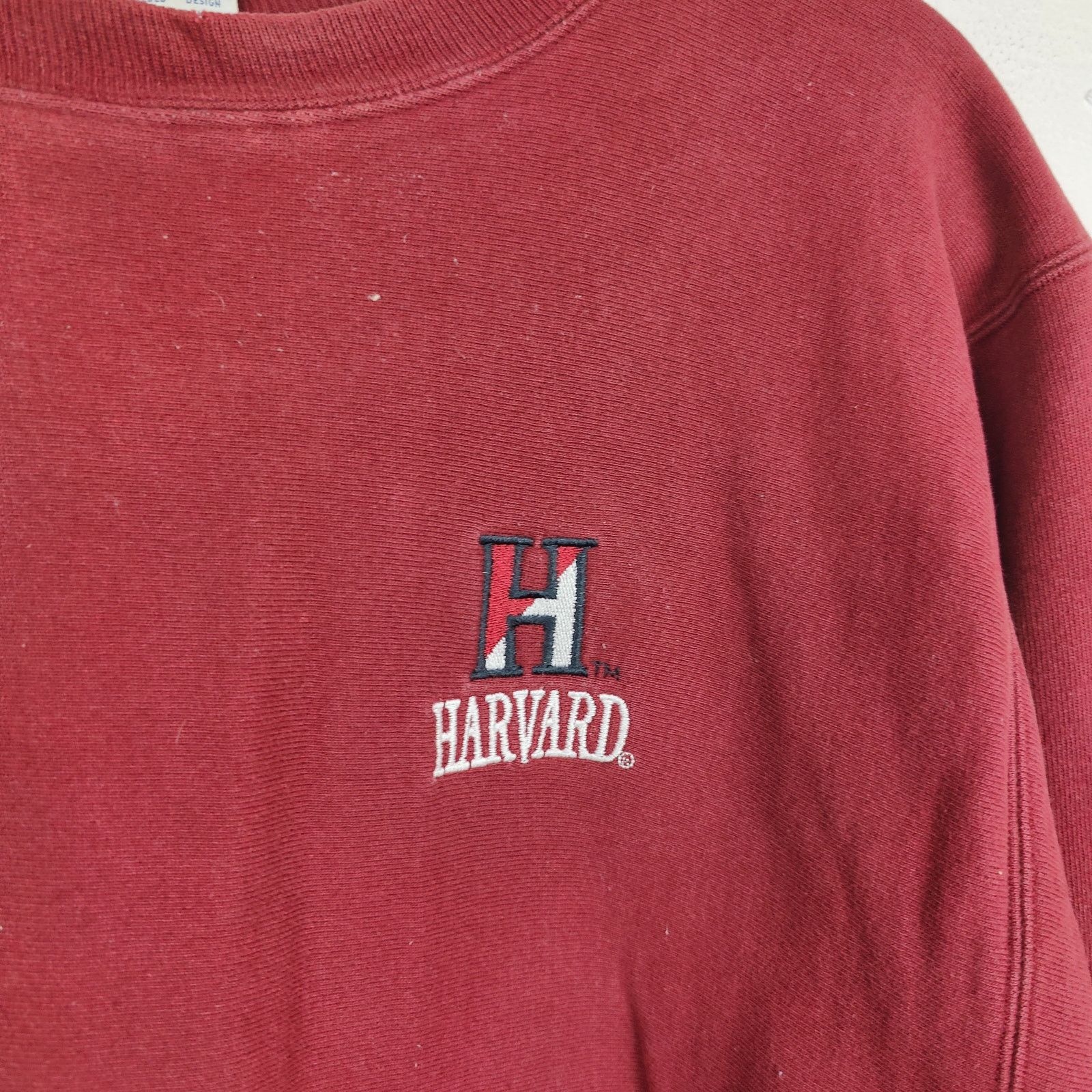 Champion Vintage 90s Champion Harvard Sweatshirt Mens XL Red Size US XL / EU 56 / 4 - 2 Thumbnail