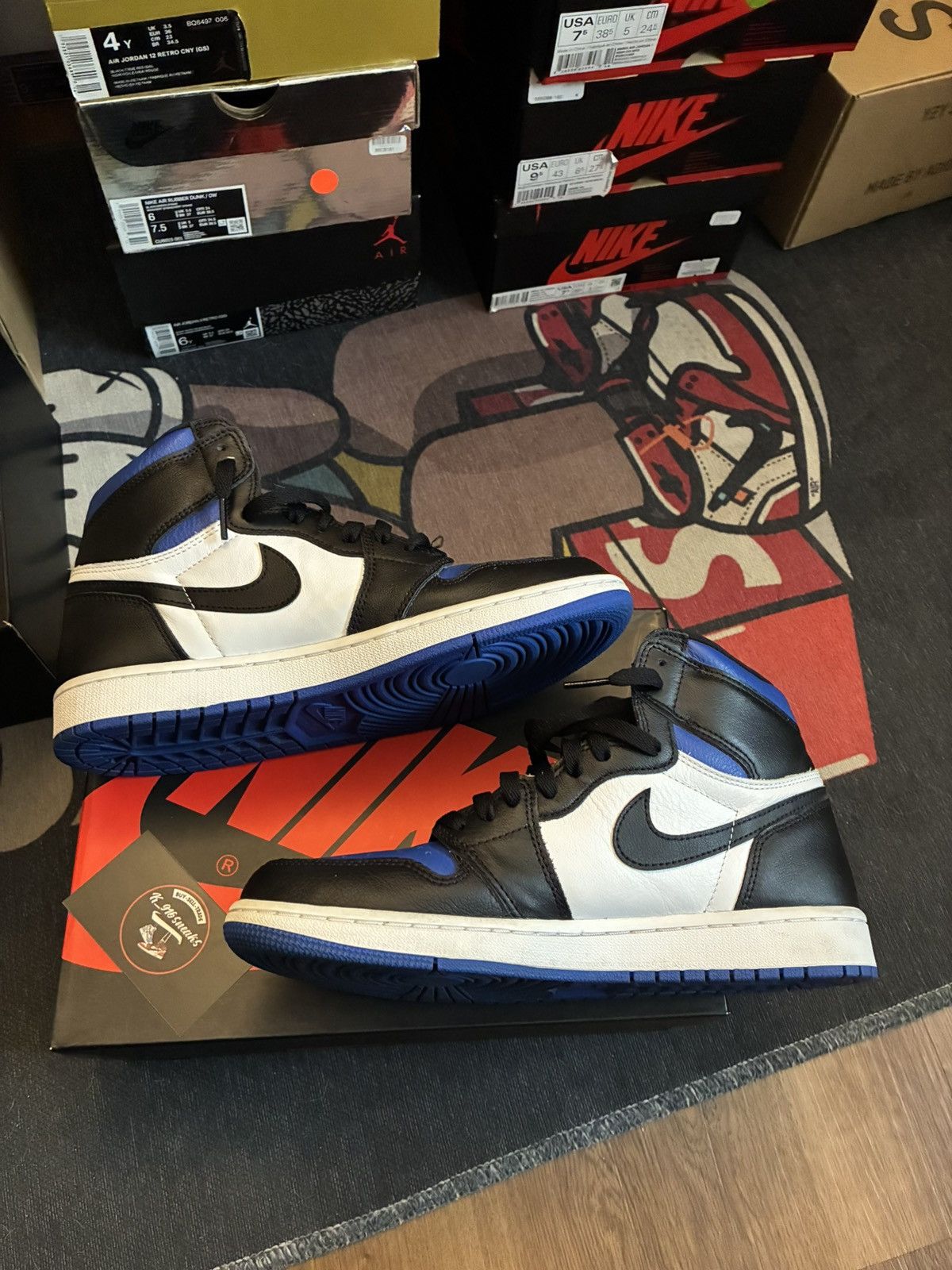 Jordan Brand Jordan 1 royal toe Size US 9.5 / EU 42-43 - 3 Thumbnail