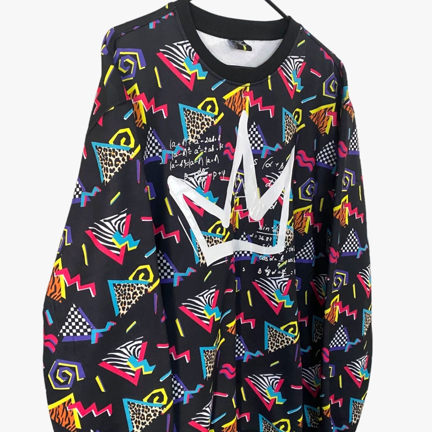 Vintage VINTAGE Screenshot Crewneck Sweatshirt Men 2XL Black Graphic Print Hip Hop Streetwear Long Sleeve Size US XXL / EU 58 / 5 - 4 Thumbnail
