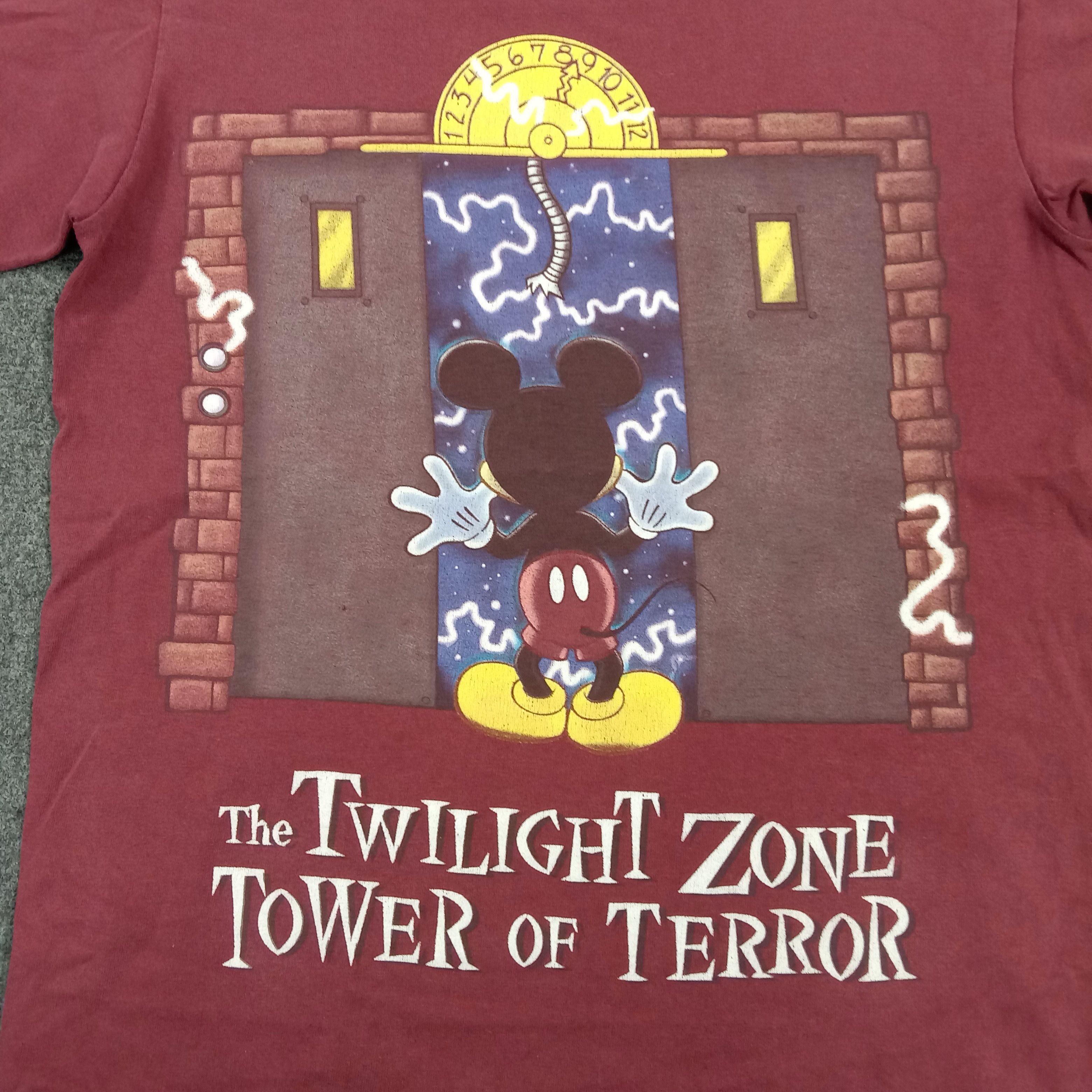 Mickey Mouse Disney Mickey Mouse Tower of Terror Cartoon Tshirt C294N20 Size US S / EU 44-46 / 1 - 2 Thumbnail
