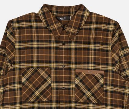 Amiri o1gr1nt1024 Casual Button-Down Shirt in Brown Size US XS / EU 42 / 0 - 3 Thumbnail