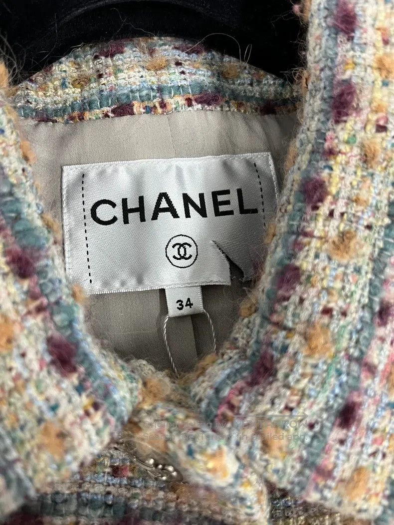Chanel Chanel German Hamburg series colourful tweed woven coat Size XXS / US 00 / IT 34 - 4 Thumbnail