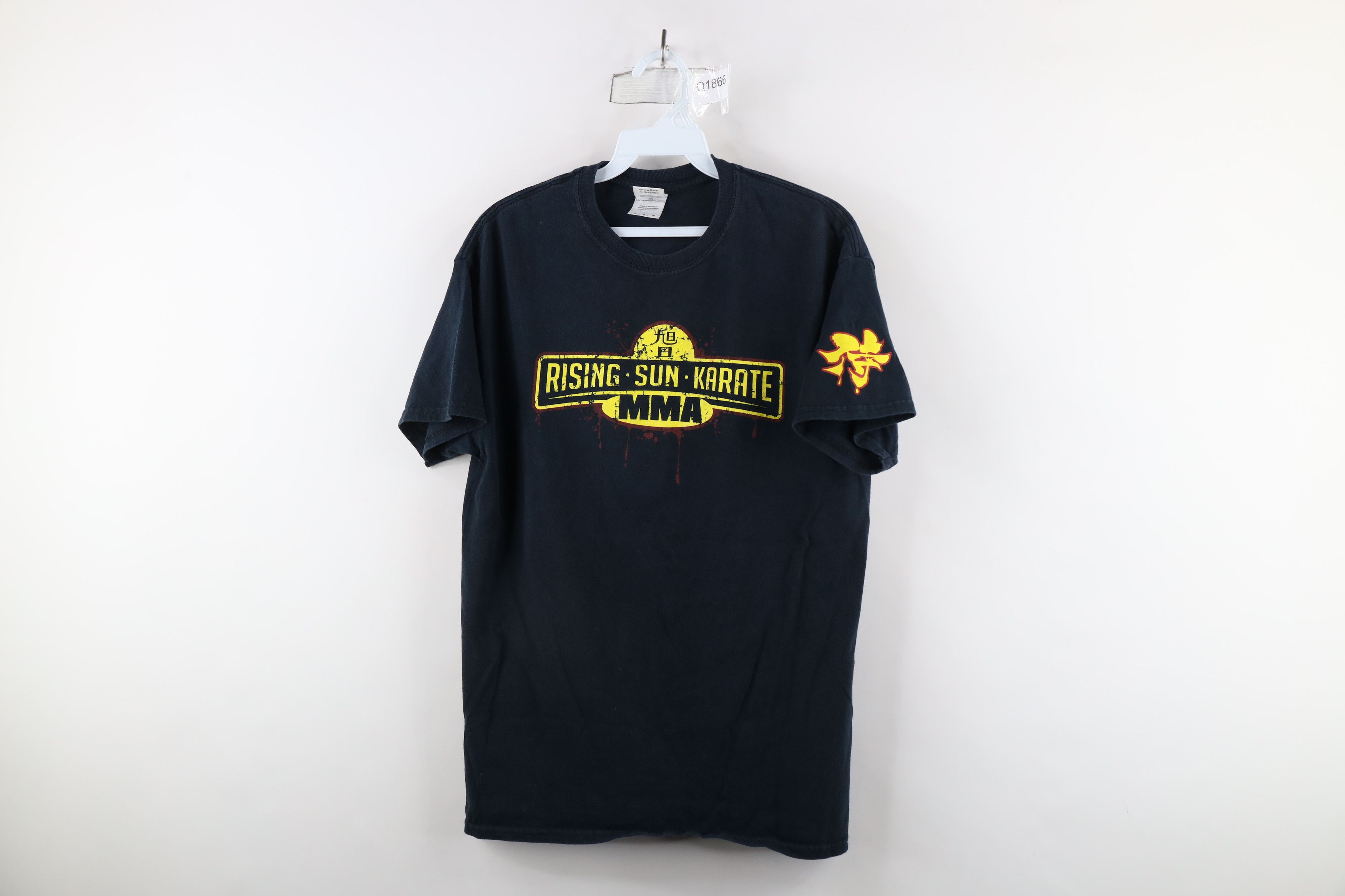 Vintage Vintage Streetwear Sun Karate MMA Samurai T-Shirt Black Size US M / EU 48-50 / 2 - 1 Thumbnail