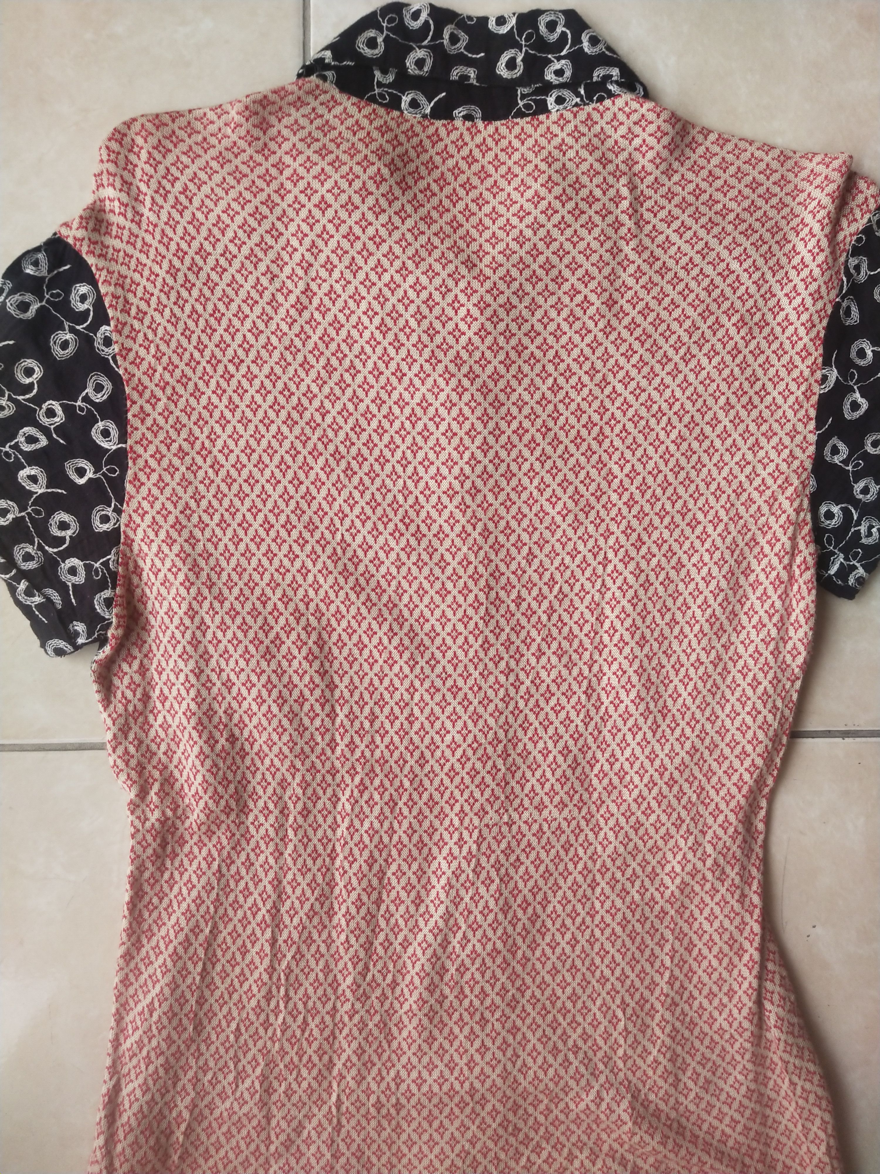 Vintage Vintage Pianurastudio Italy Mixed Print Patchwork Blouse Y2K Size M / US 6-8 / IT 42-44 - 10 Thumbnail