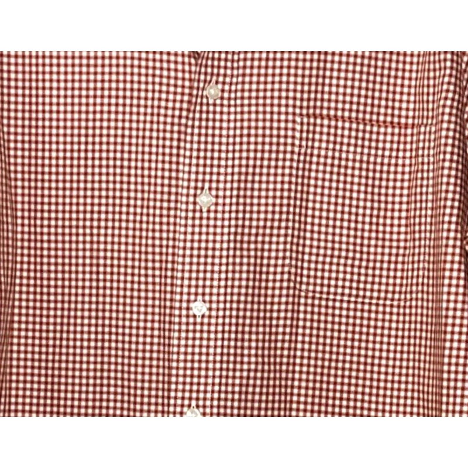 Vintage VINTAGE Gold Label Roundtree & Yorke Shirt Mens 18/35 Orange Gingham Fitted Size US XXL / EU 58 / 5 - 3 Thumbnail