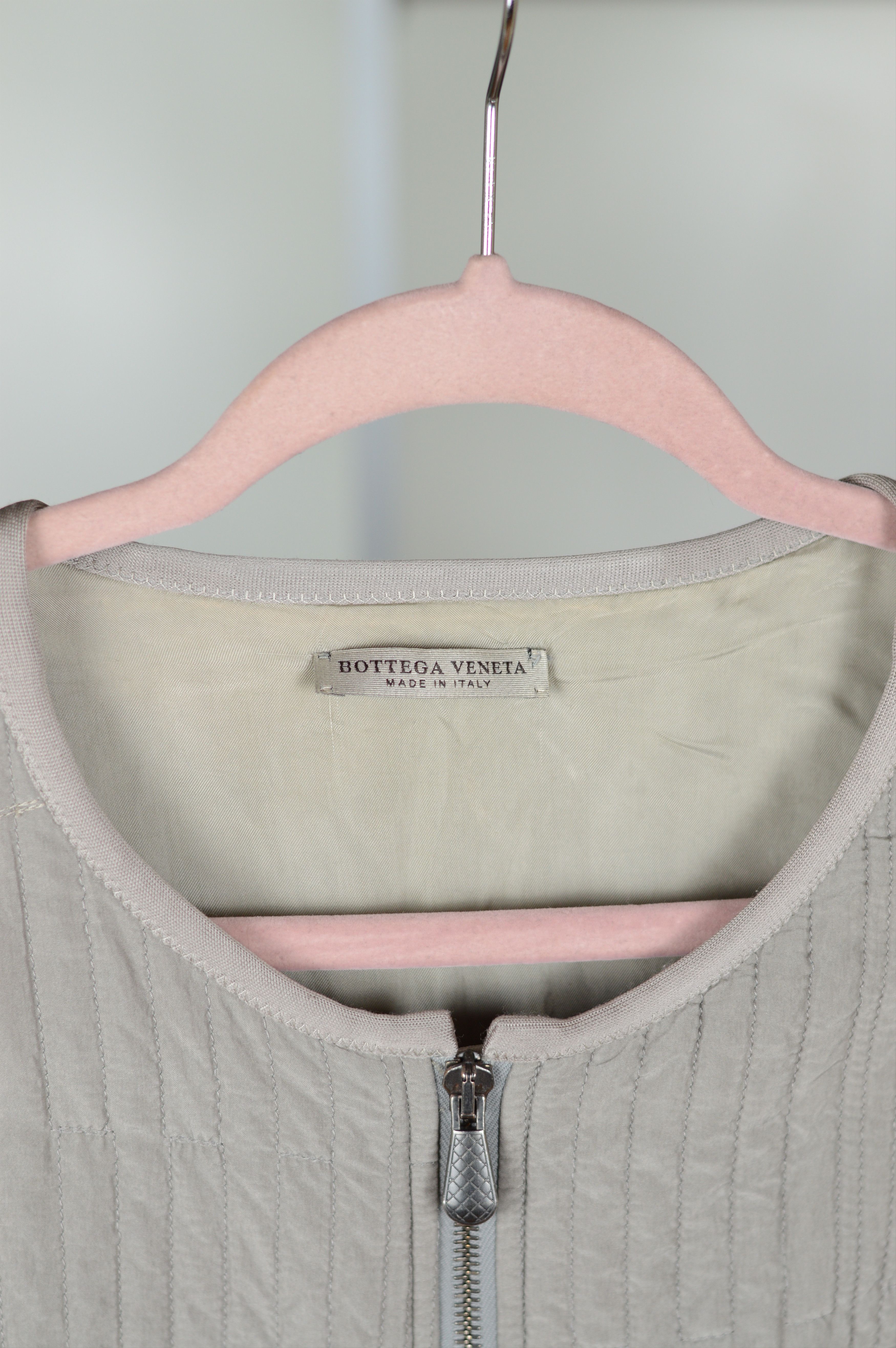 Bottega Veneta Bottega Veneta Silk Textured Topstitched Felt-Panel Jacket Size US M / EU 48-50 / 2 - 9 Thumbnail