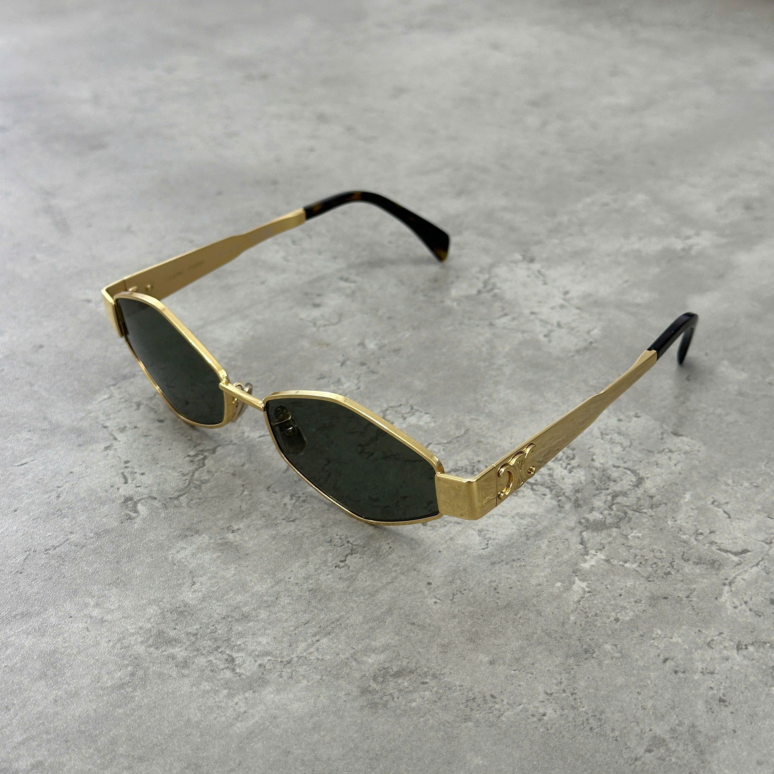 Celine CELINE Metal Triomphe 01 Sunglasses GOLD Size ONE SIZE - 1 Thumbnail