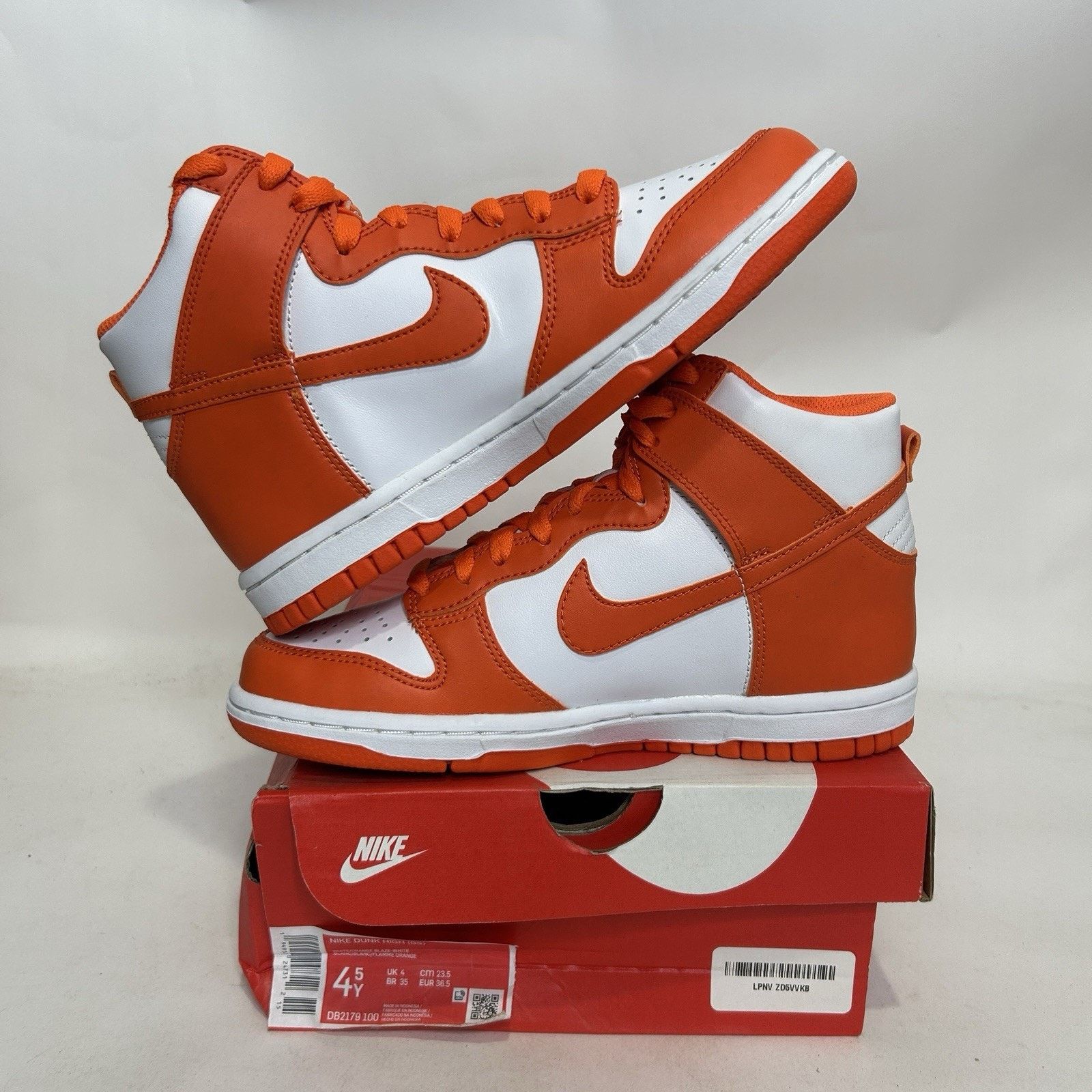 Nike Nike Dunk High SP Retro GS “Syracuse” 2021 DB2179-100 Size US 6 / IT 36 - 3 Thumbnail