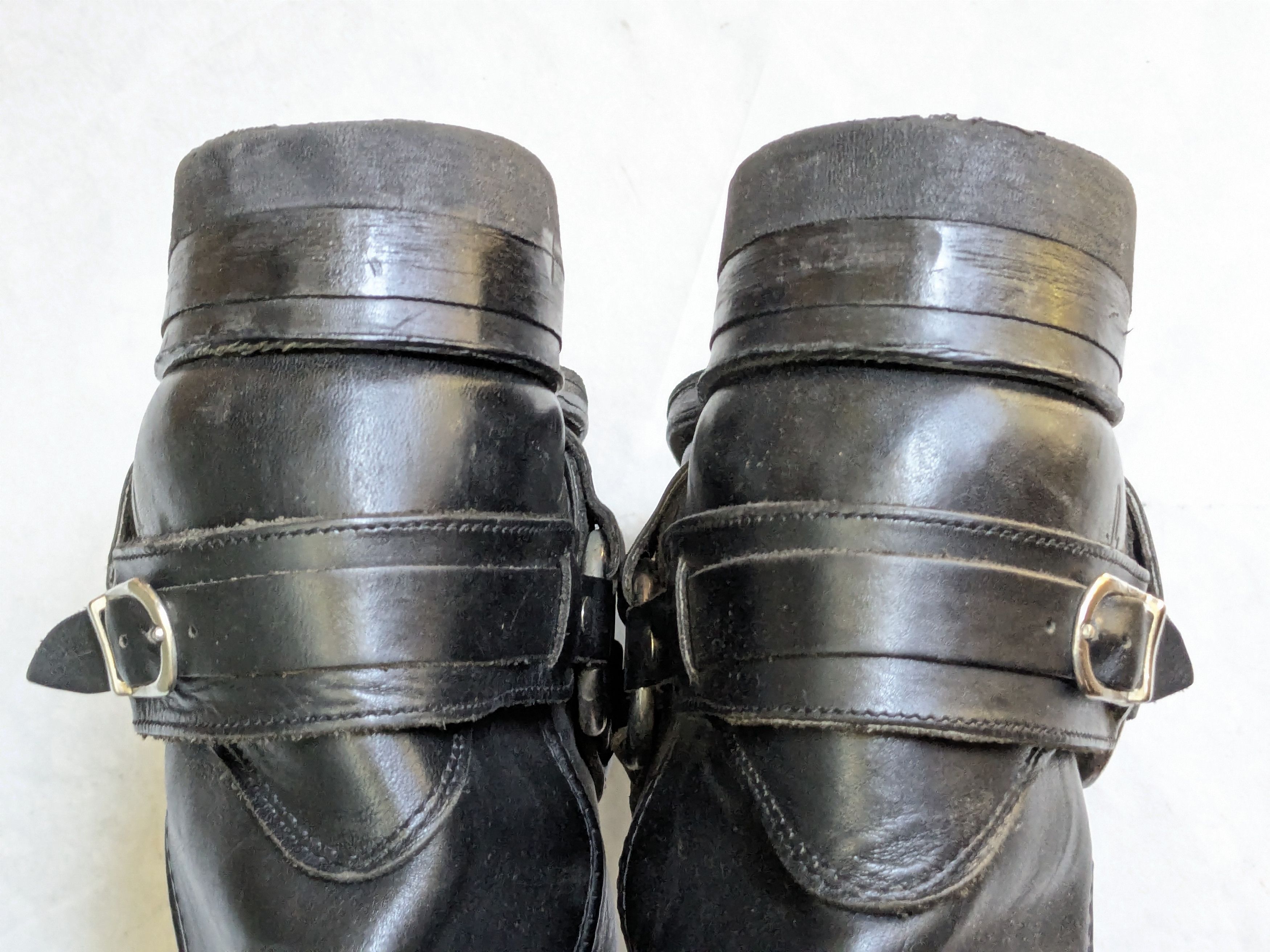 Frye Frye Harness Black Leather 10.5 M Leather Belted Size US 10.5 / EU 43-44 - 15 Thumbnail