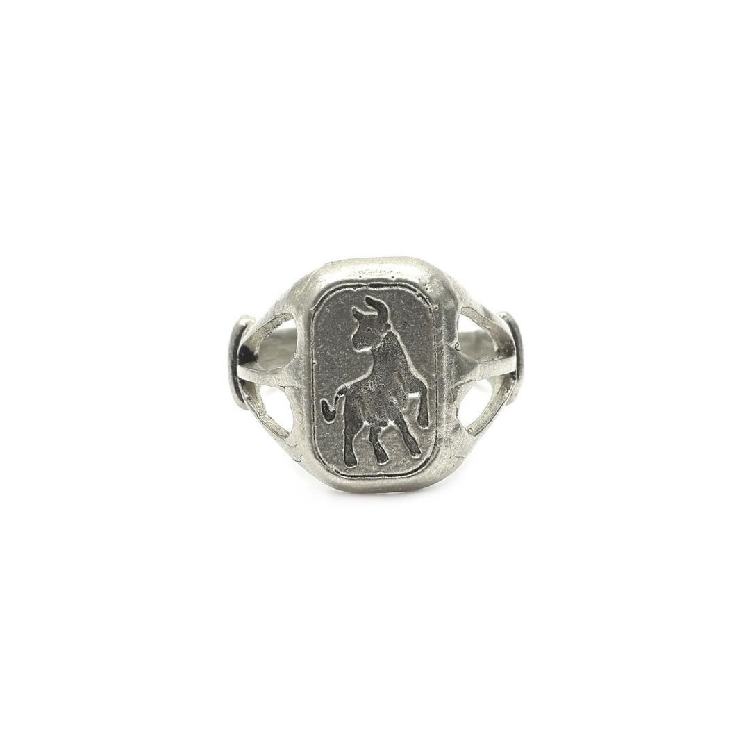 Zodiac Ring Taurus Silver