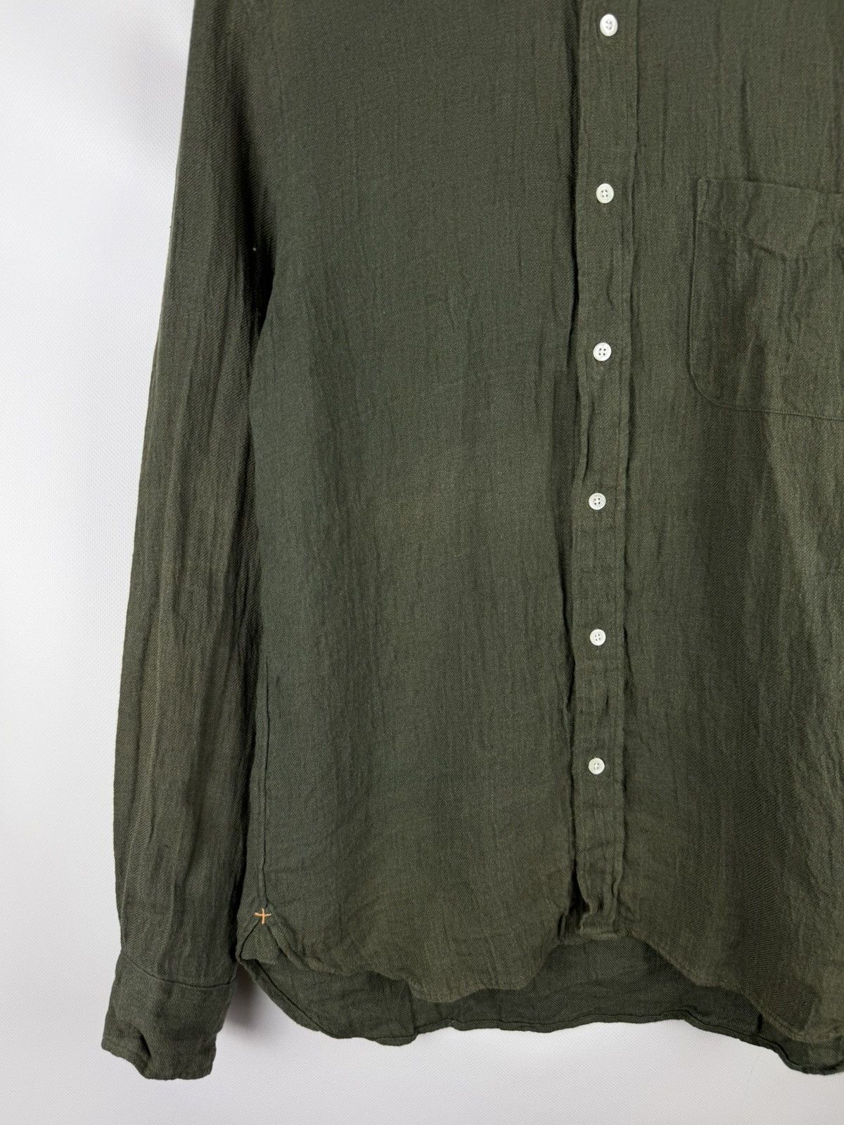 Beams Plus Beams Plus Japan Men’s Long Sleeve Linen Button Up Shirt Size US M / EU 48-50 / 2 - 7 Thumbnail