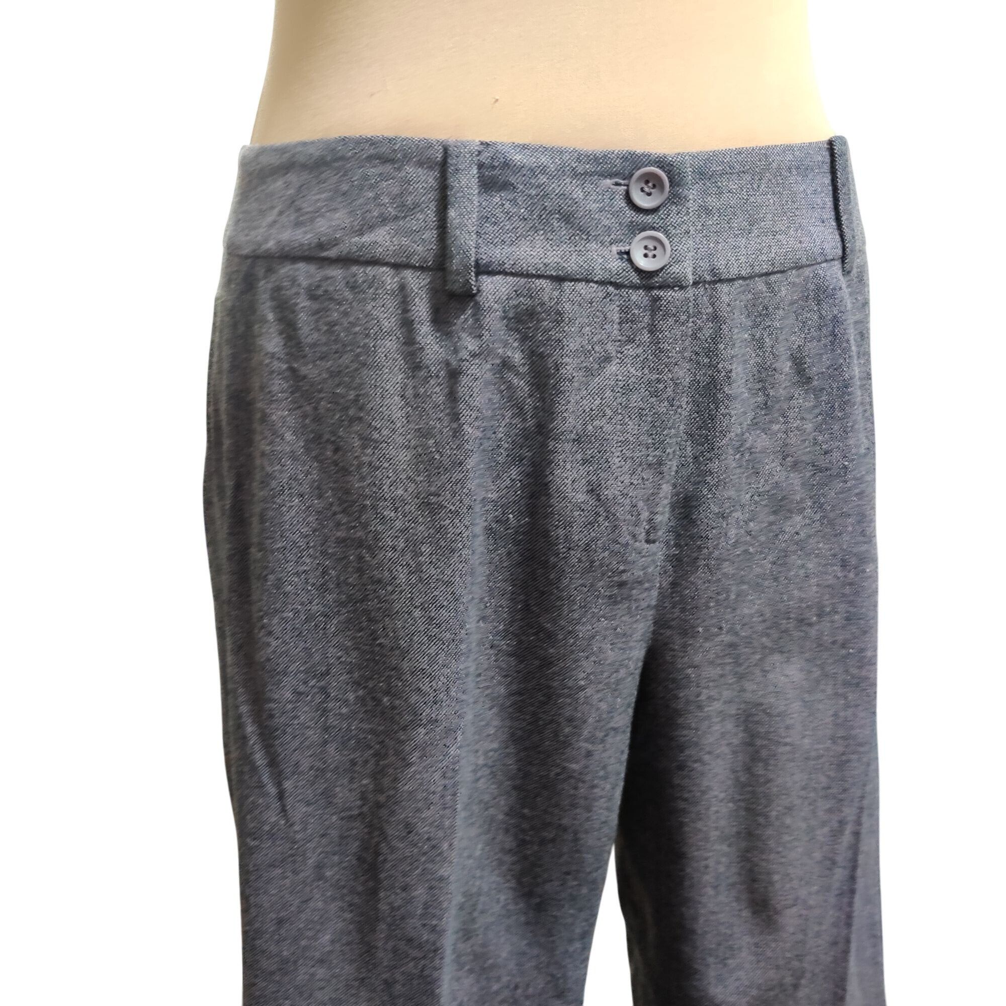 Other Ann Taylor Factory 10P Purple Black Wool Blend Trousers Peti Size 32" / US 10 / IT 46 - 2 Thumbnail