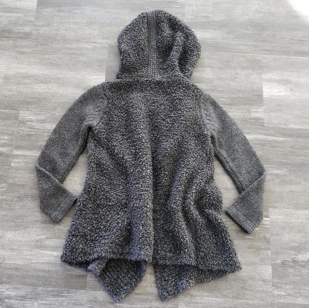 Designer Dark Grey Berretti Chunky Cardigan Long Sleeve Size M / US 6-8 / IT 42-44 - 2 Thumbnail