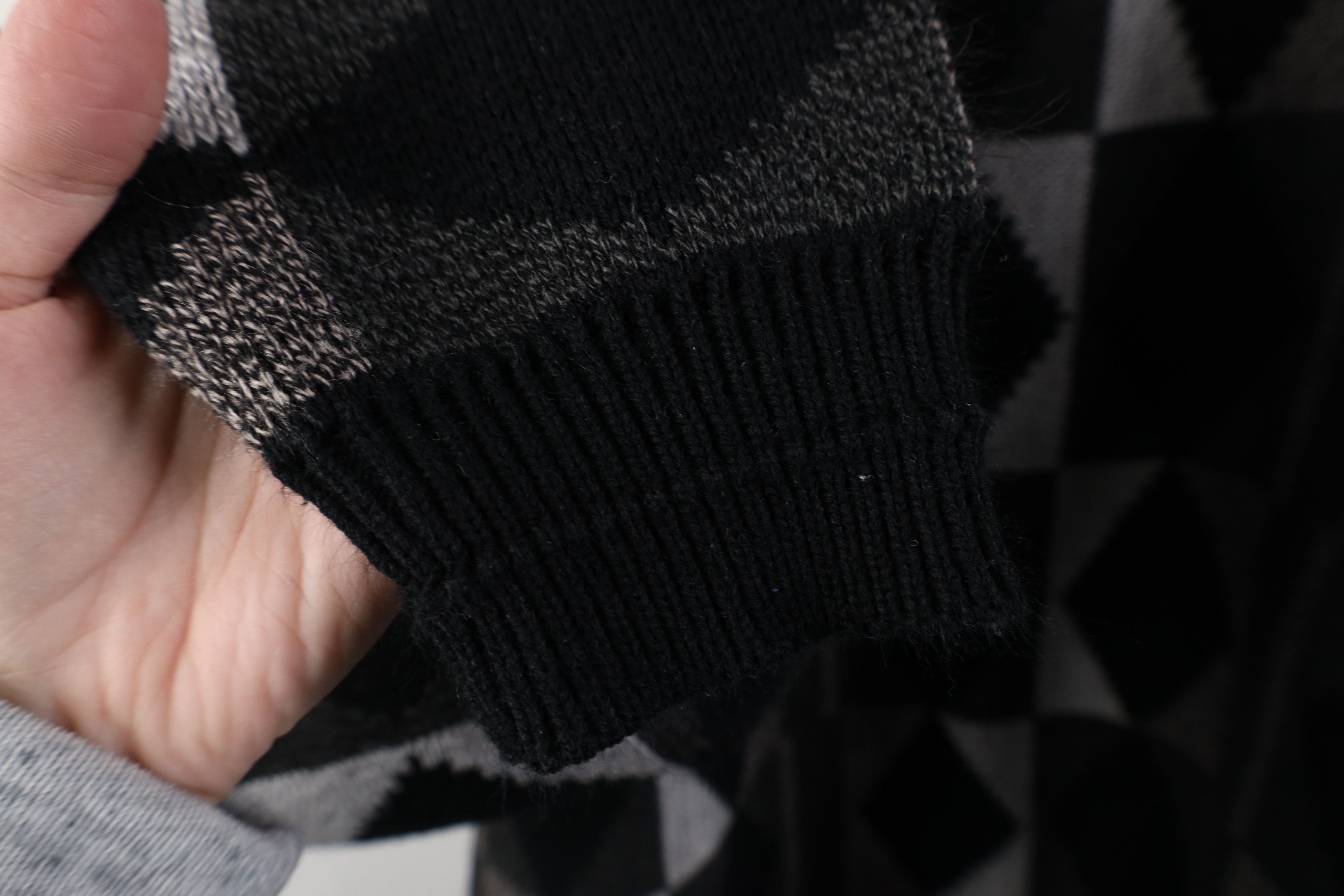 Vintage Vintage 90s Streetwear Geometric Knit Sweater Earth Tone Size US XXL / EU 58 / 5 - 8 Thumbnail