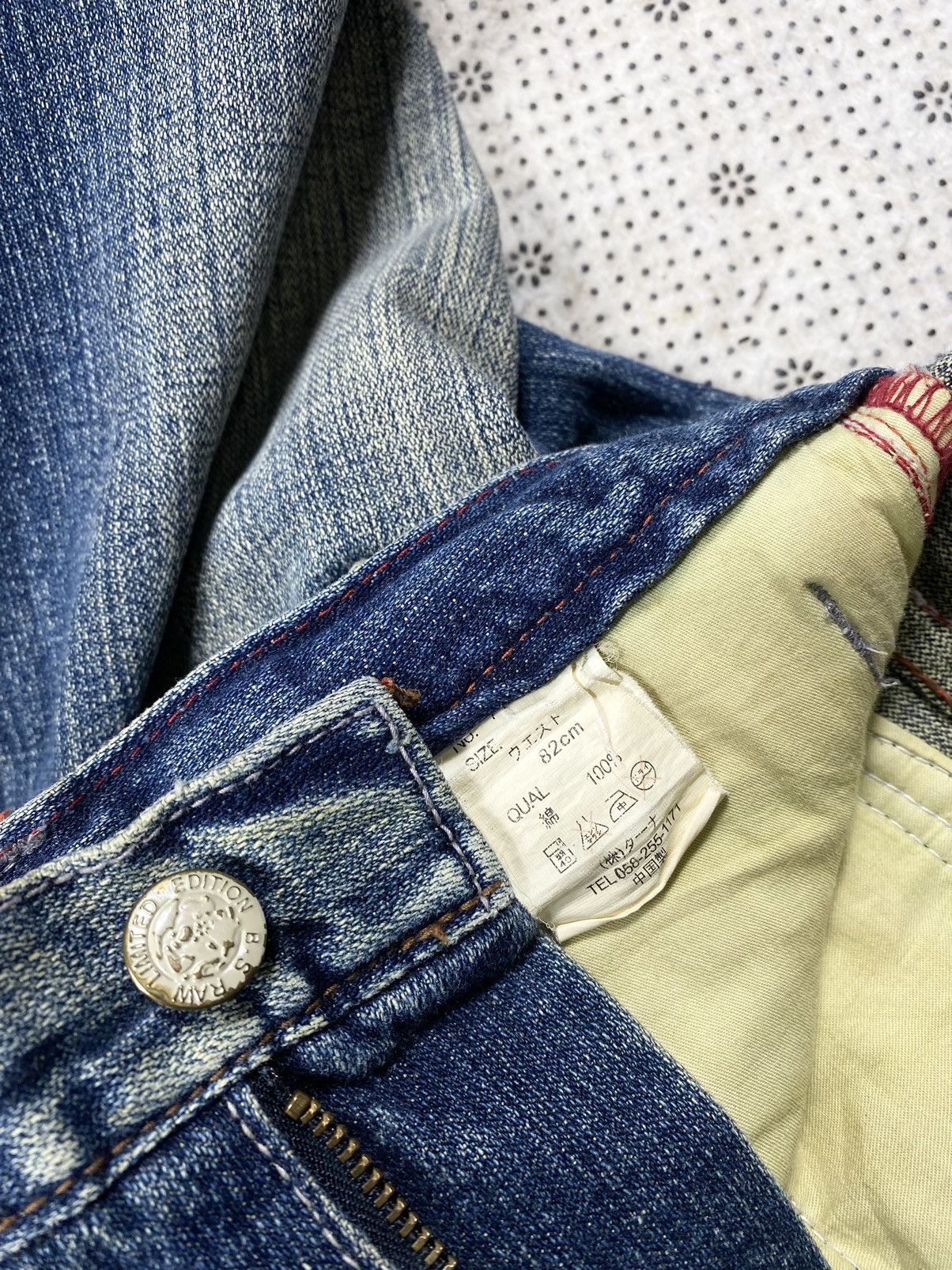 Other Extremely Patina Look Distressed Denim By B.S Raw Denim Size US 34 / EU 50 - 9 Thumbnail